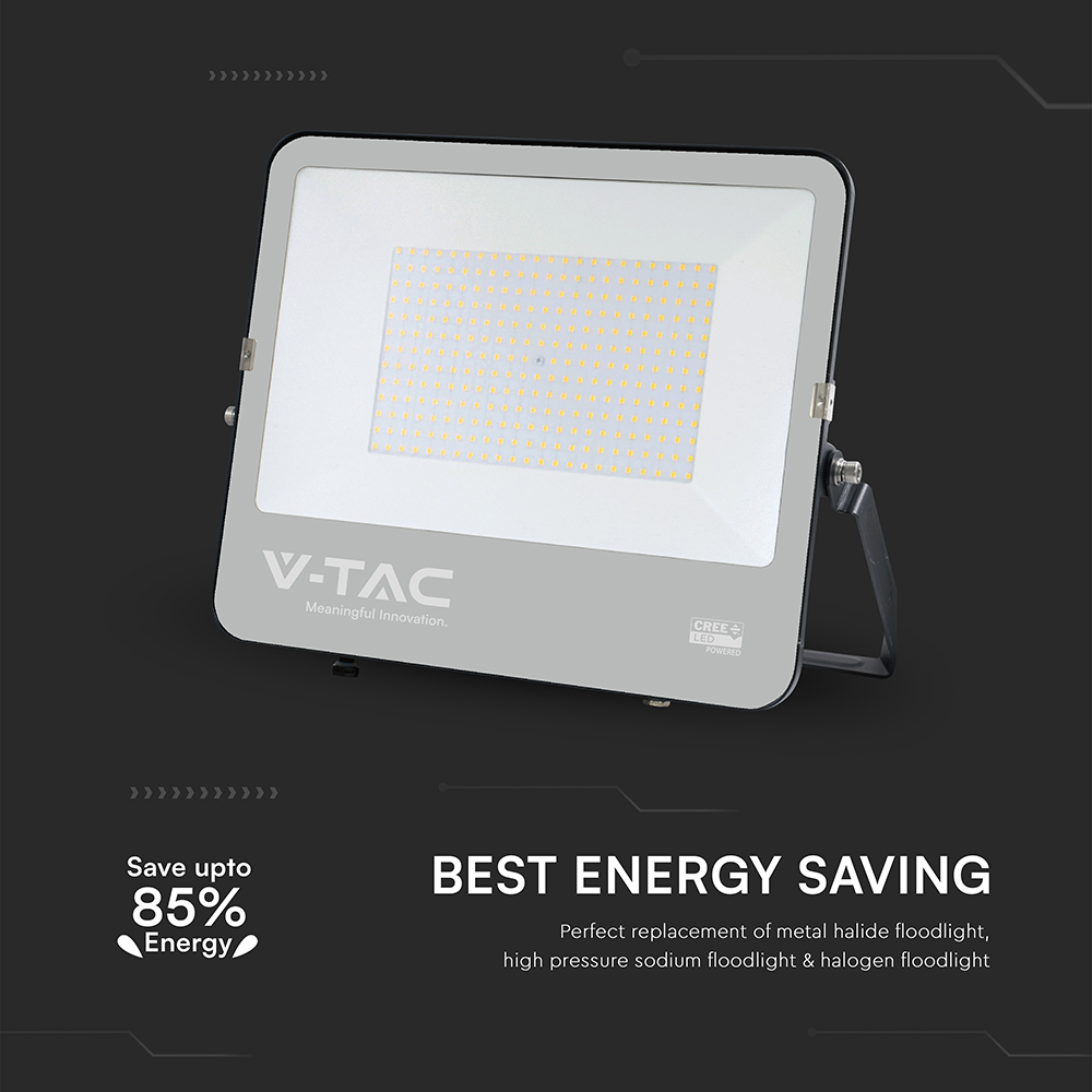 V-TAC LED-Fluter VT-44201, 200W, 6500K, EEK: D, CREE Chip, 27000lm, IP65, schwarz