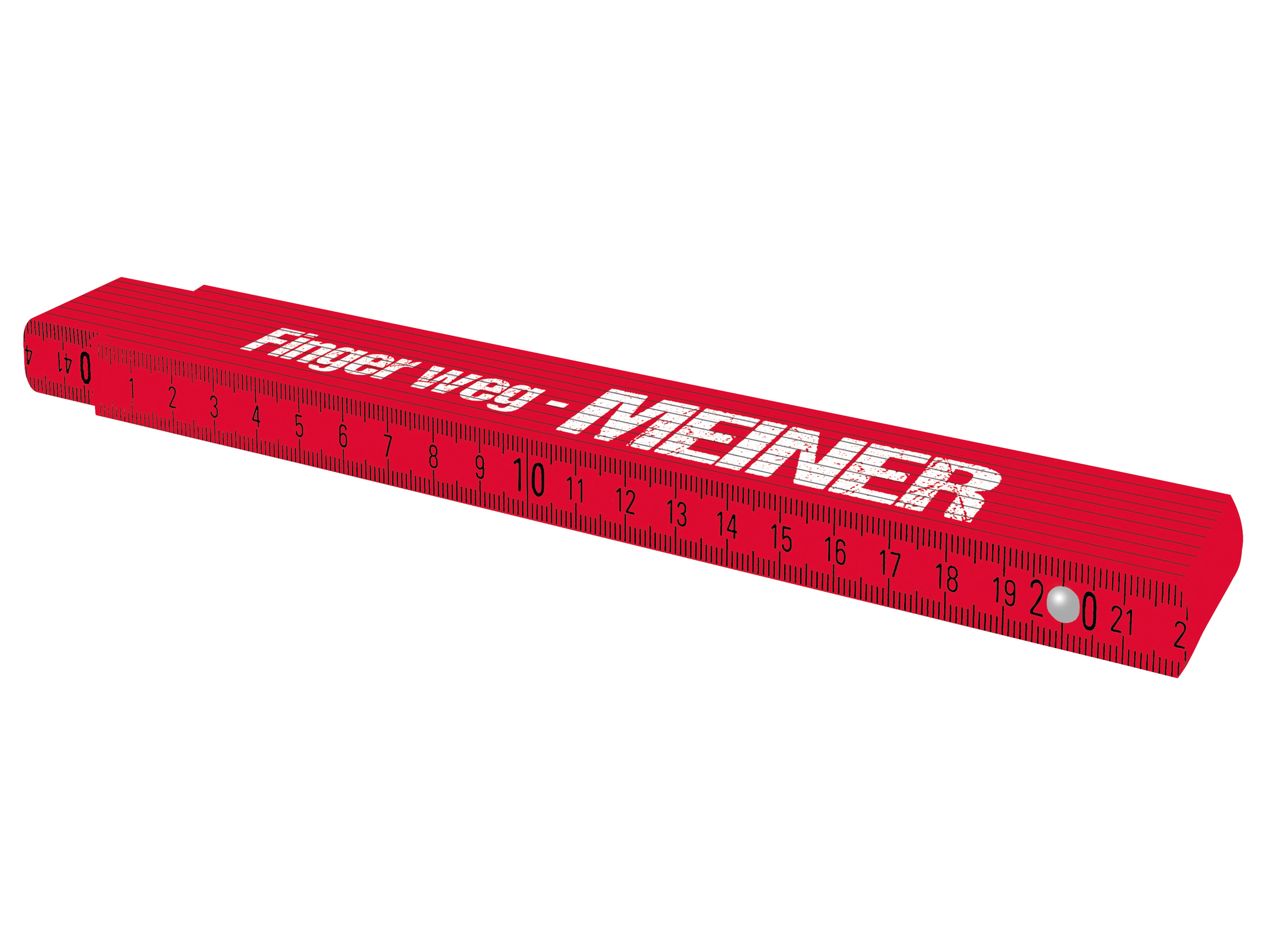TOX Meterstab, Aufdruck: Finger weg - MEINER, 2 m