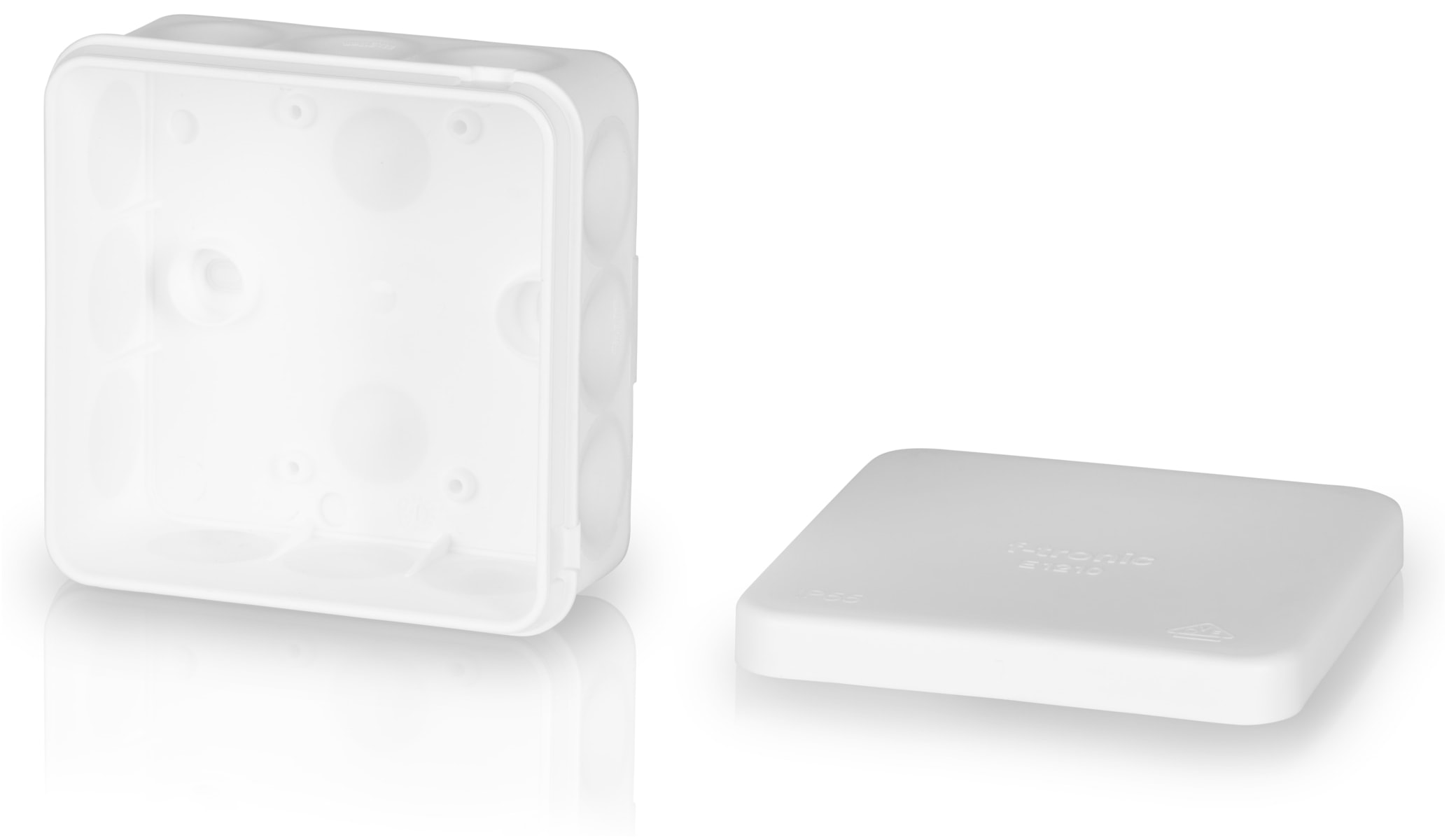 F-TRONIC Abzweigkasten E1210, 80x80x37 mm, weiß F-TRONIC Abzweigkasten E1210, 80x80x37 mm, weiß
