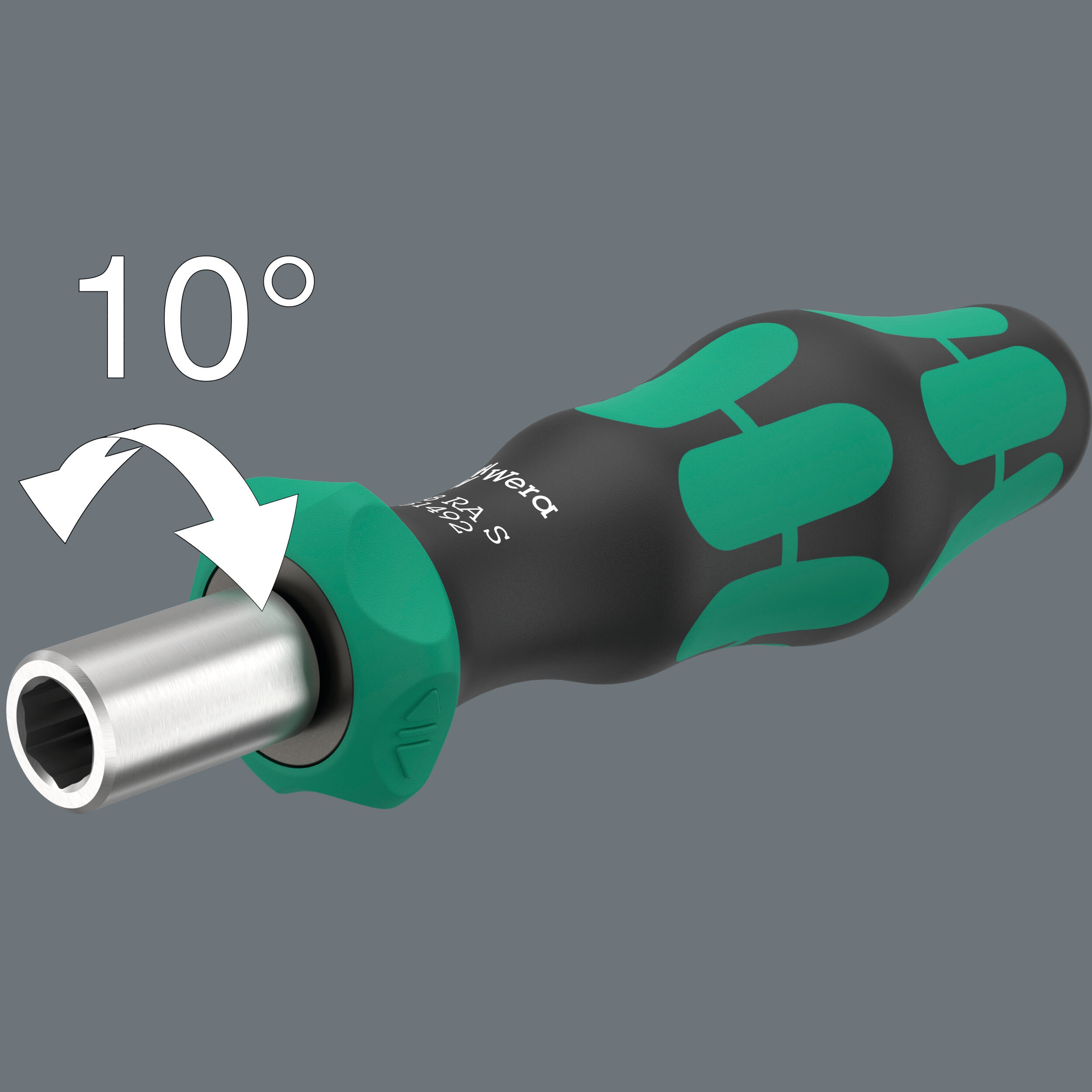 WERA Bits-Handhalter mit Ratschenfunktion, 838 RA S, 05051492001, 1/4"