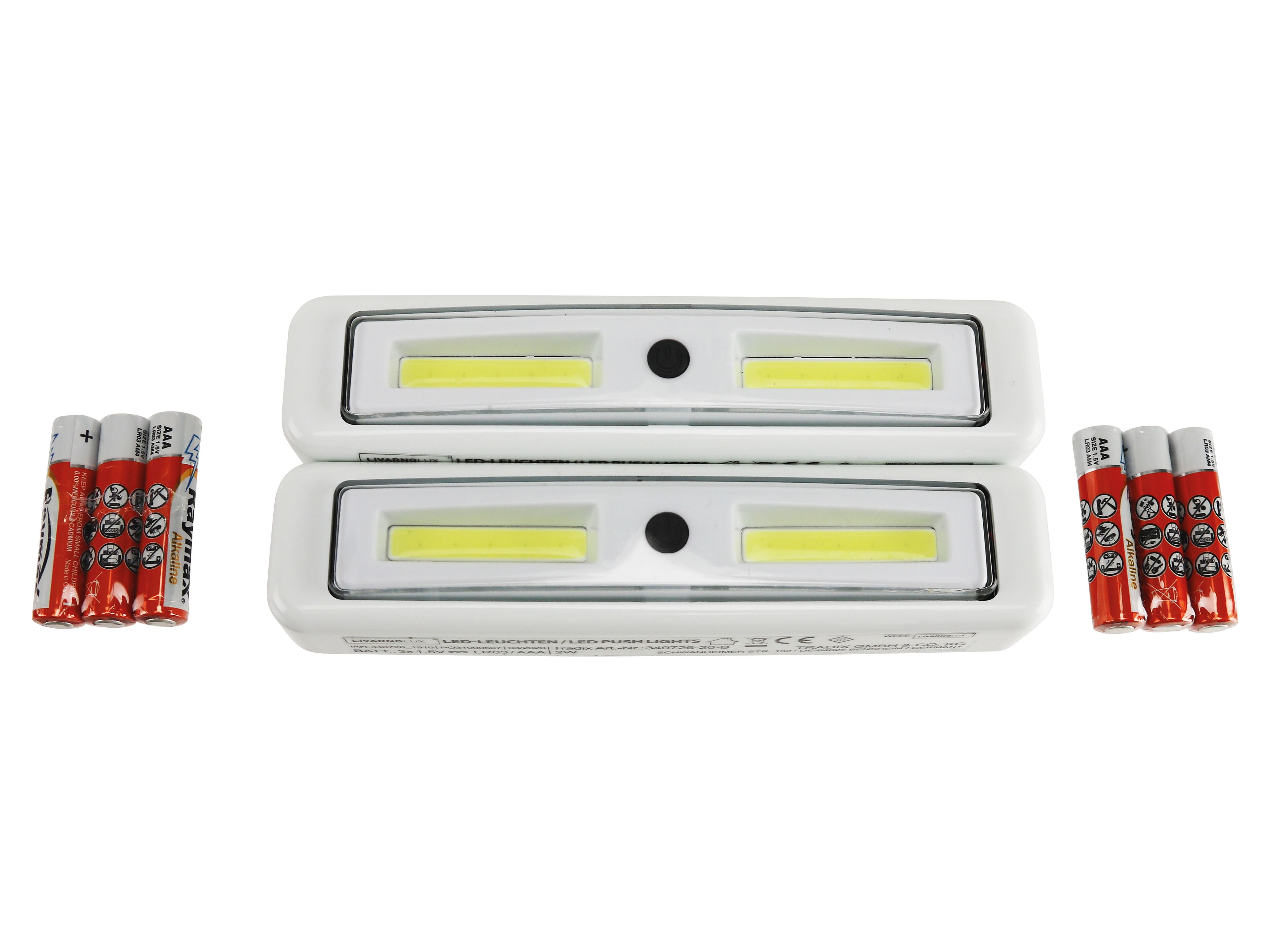 LED-Unterbauleuchte, 18.000 K, ultra kaltweiß, 2 Stück