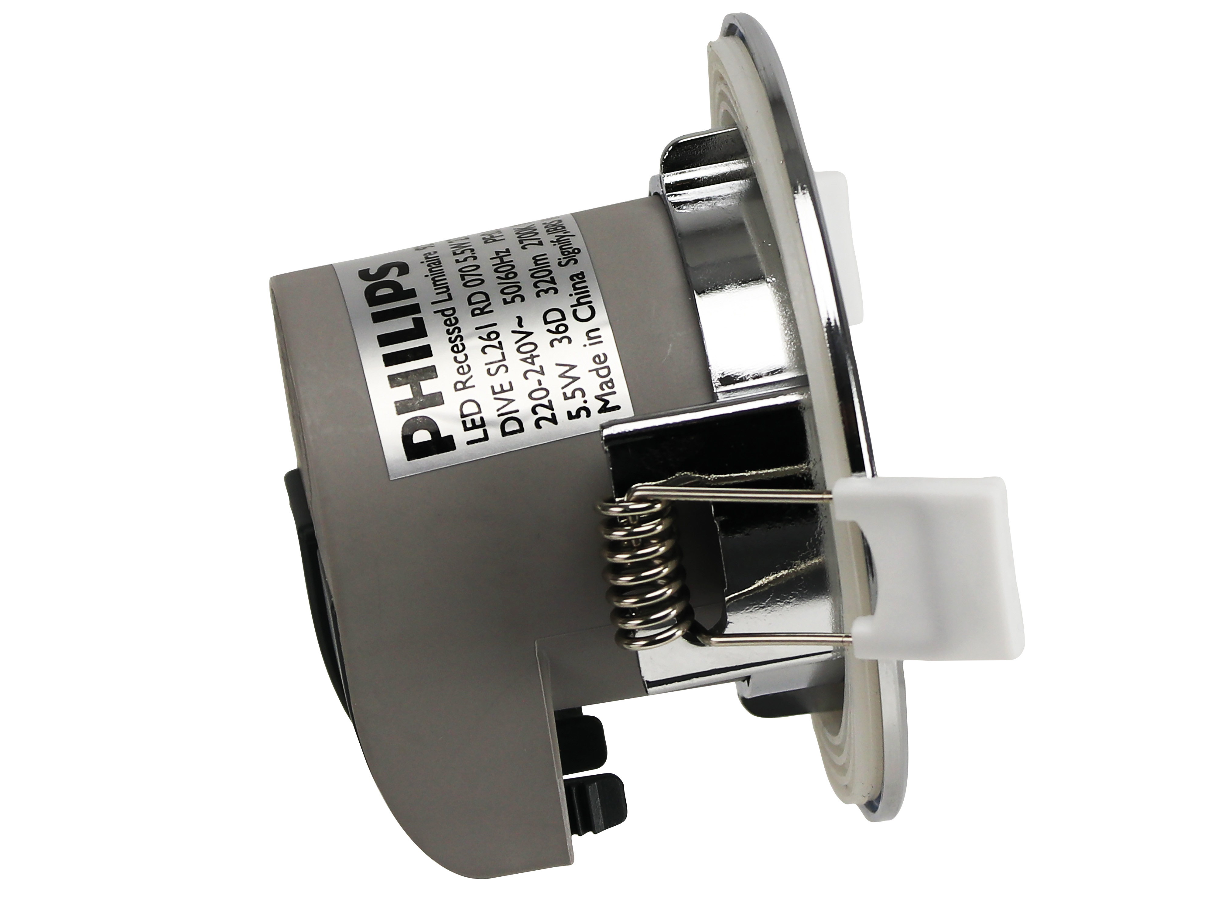 Philips, LED-Einbauleuchte, Bathroom, 320 lm, 2700 K, 5,5 W