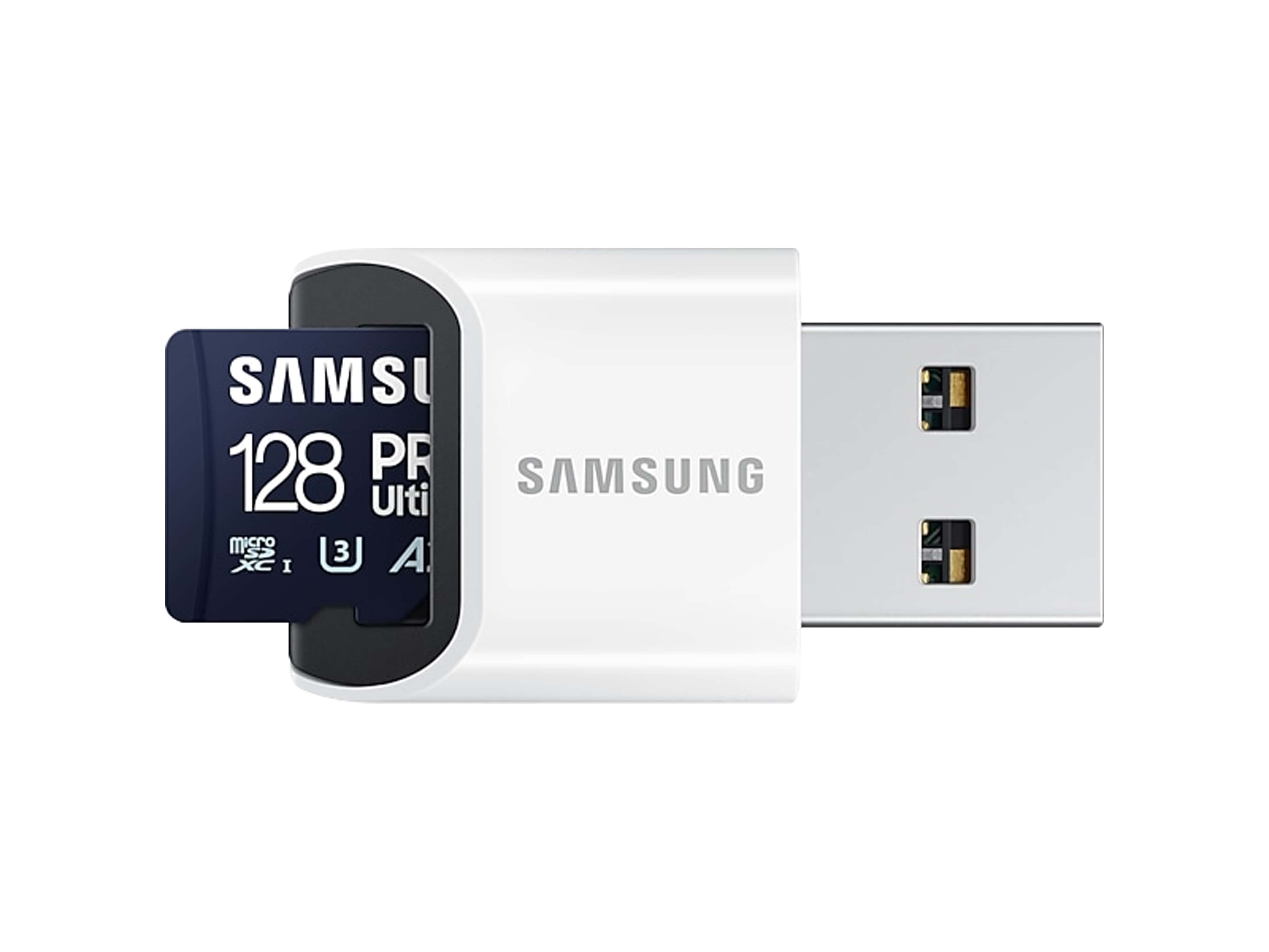 SAMSUNG MicroSDXC-Speicherkarte PRO Ultimate (2023) 128GB inkl. USB-Kartenleser SAMSUNG MicroSDXC-Speicherkarte PRO Ultimate (2023) 128GB inkl. USB-Kartenleser