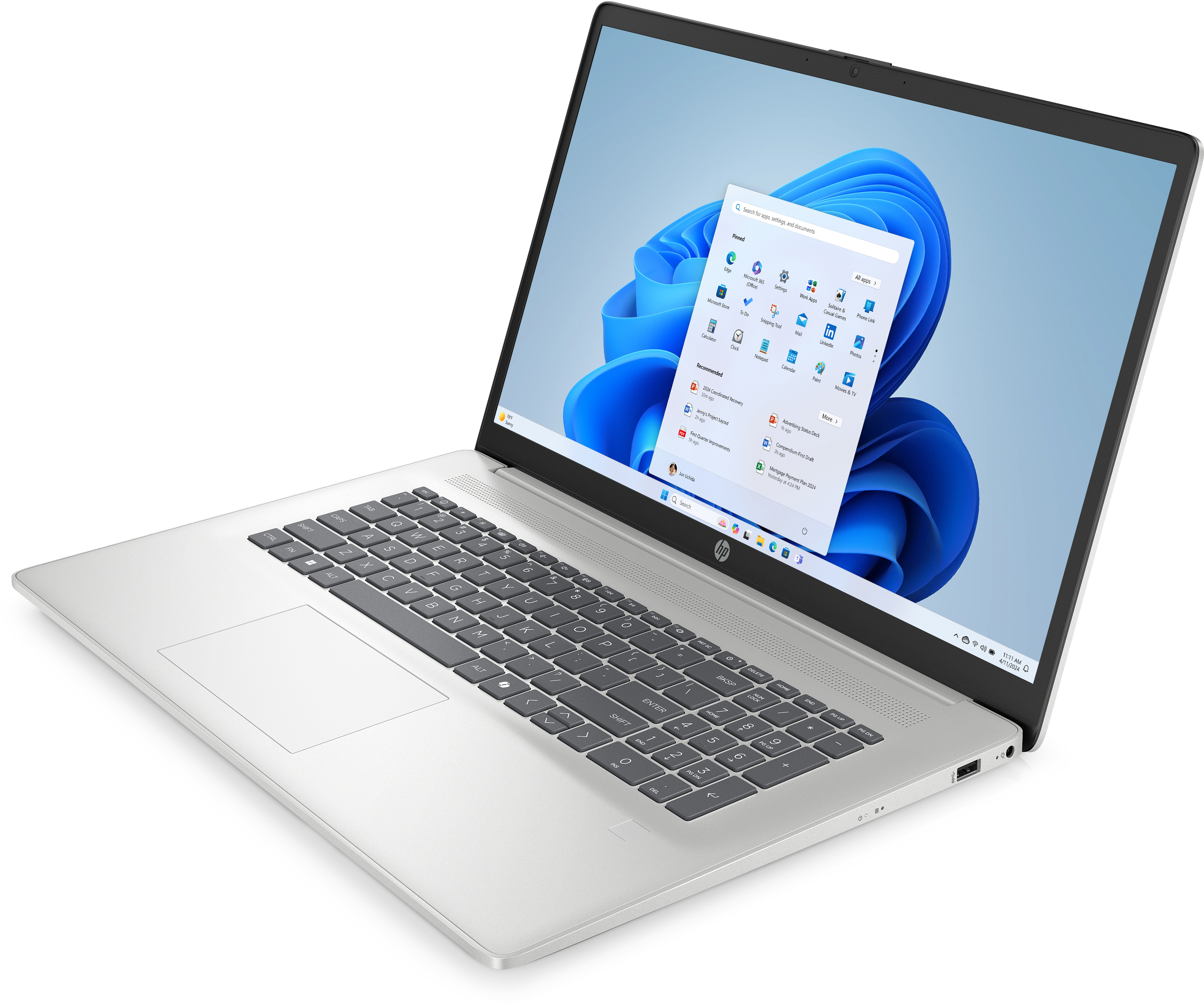 HP Notebook 17-cp2166ng, 439cm (17,3"), AMD Ryzen™ 5 7520U, FullHD, 16GB DDR5, 512GB SSD, Win 11 Home