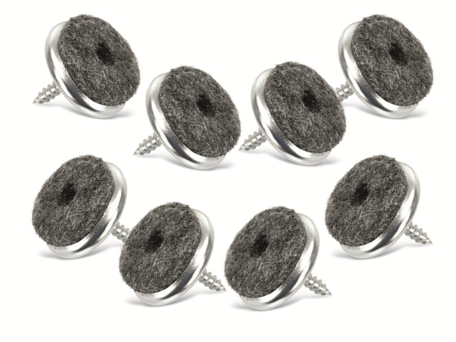 MASTERPROOF Filzgleiter mit Schraube, Ø 20 mm, 8 Stück MASTERPROOF Filzgleiter mit Schraube, Ø 20 mm, 8 Stück