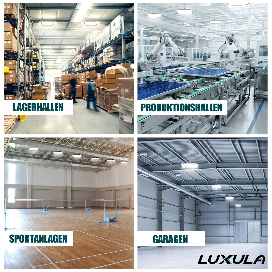 LUXULA LED-HighBay-Leuchte, EEK: E, 200 W, 24000 lm, 5000 K, schwarz LUXULA LED-HighBay-Leuchte, EEK: E, 200 W, 24000 lm, 5000 K, schwarz