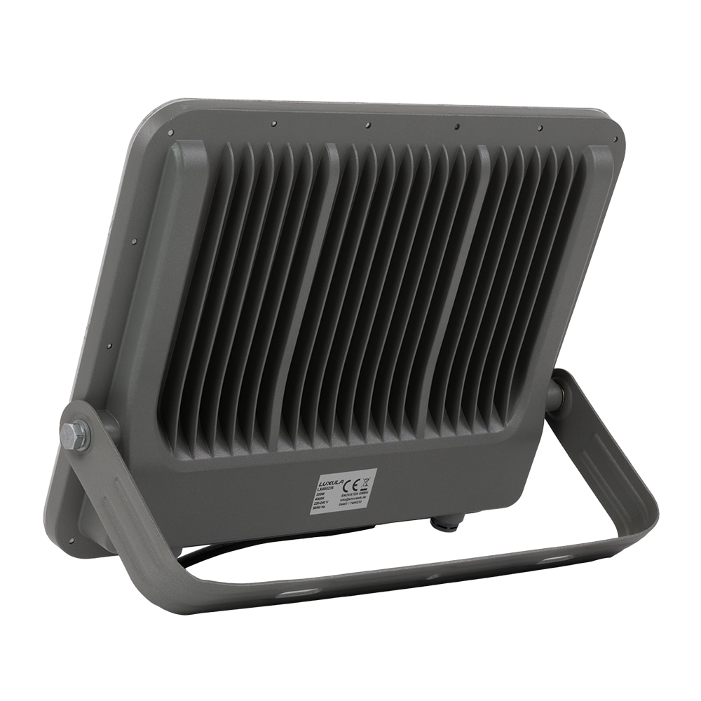 LUXULA LED-Fluter, EEK: E, 200W, 26000lm, 4000K, IP65, grau