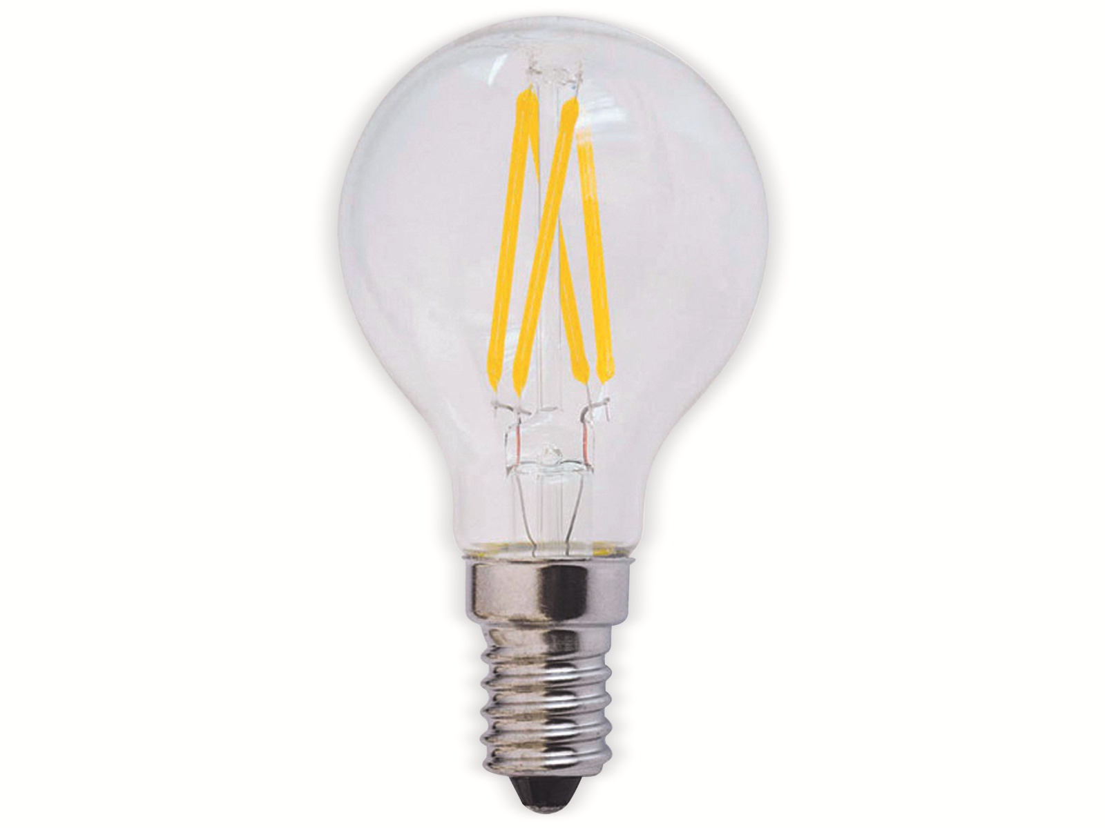 OPTONICA LED-Lampe 1478 Fil, E14, G45, EEK F, 4 W, 400 lm, 4500 K