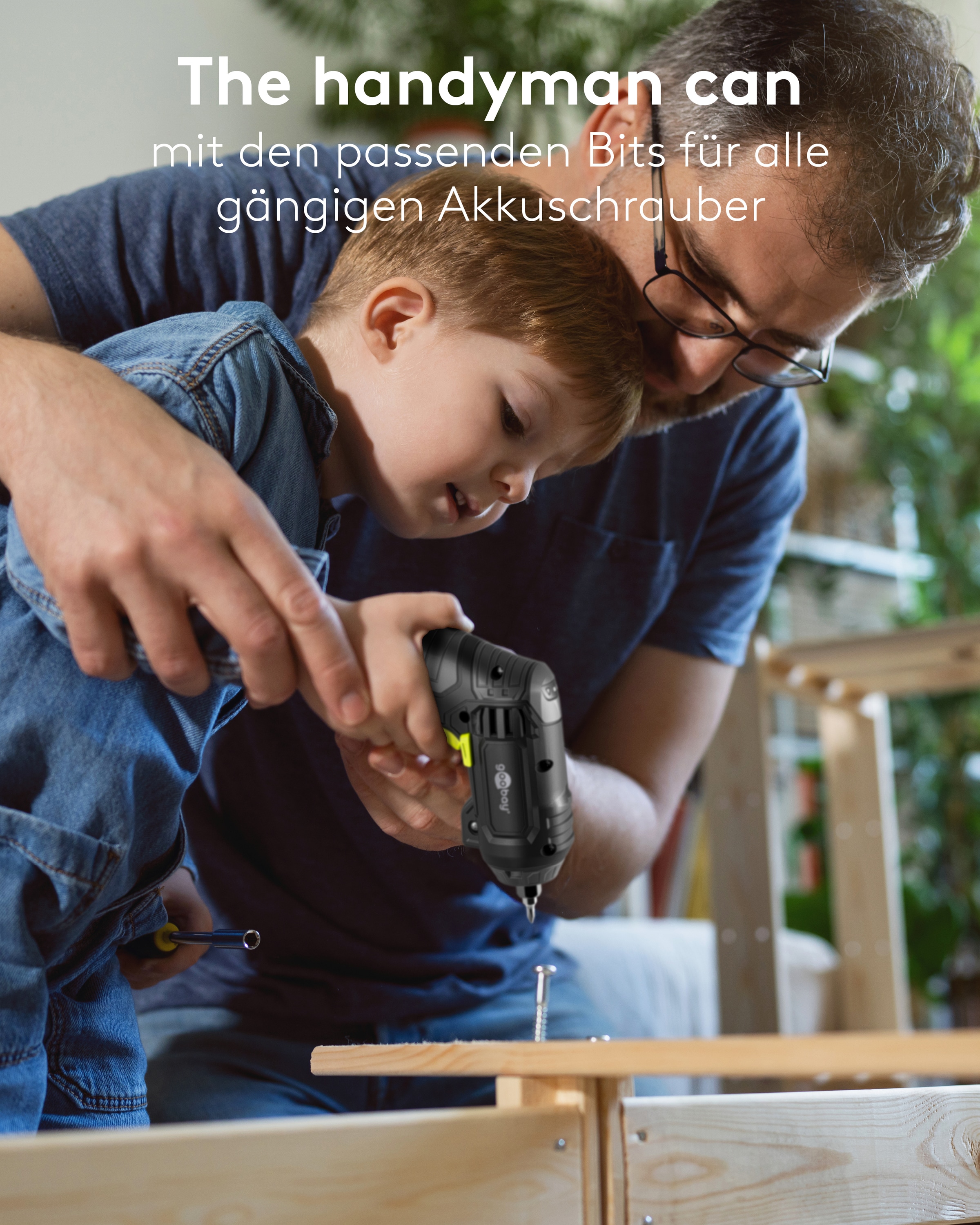 GOOBAY TOOLS Bithalter-Set, 77843, mit 72-tlg. Bitsatz