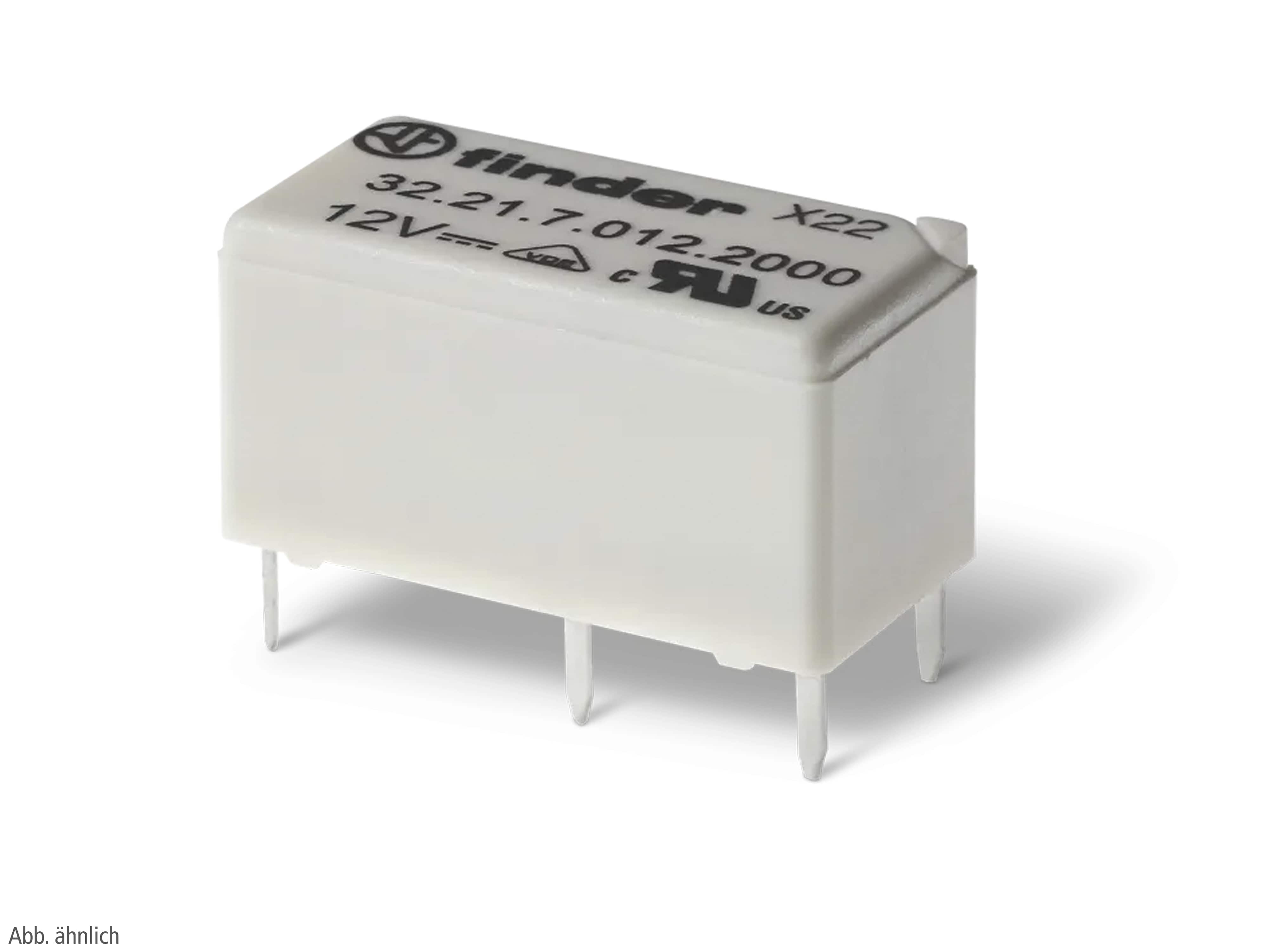 FINDER Printrelais 322170244000, 24 V DC, 6 A, 200 mW, 1 Wechsler