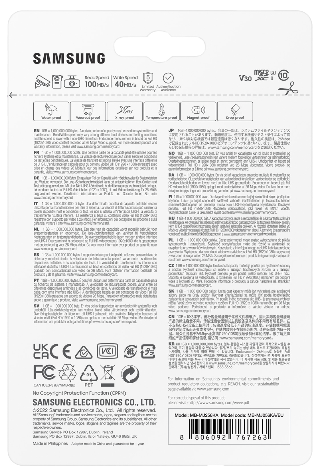 SAMSUNG MicroSDXC-Speicherkarte PRO Endurance (2022) 64GB inkl. Adapter SAMSUNG MicroSDXC-Speicherkarte PRO Endurance (2022) 64GB inkl. Adapter