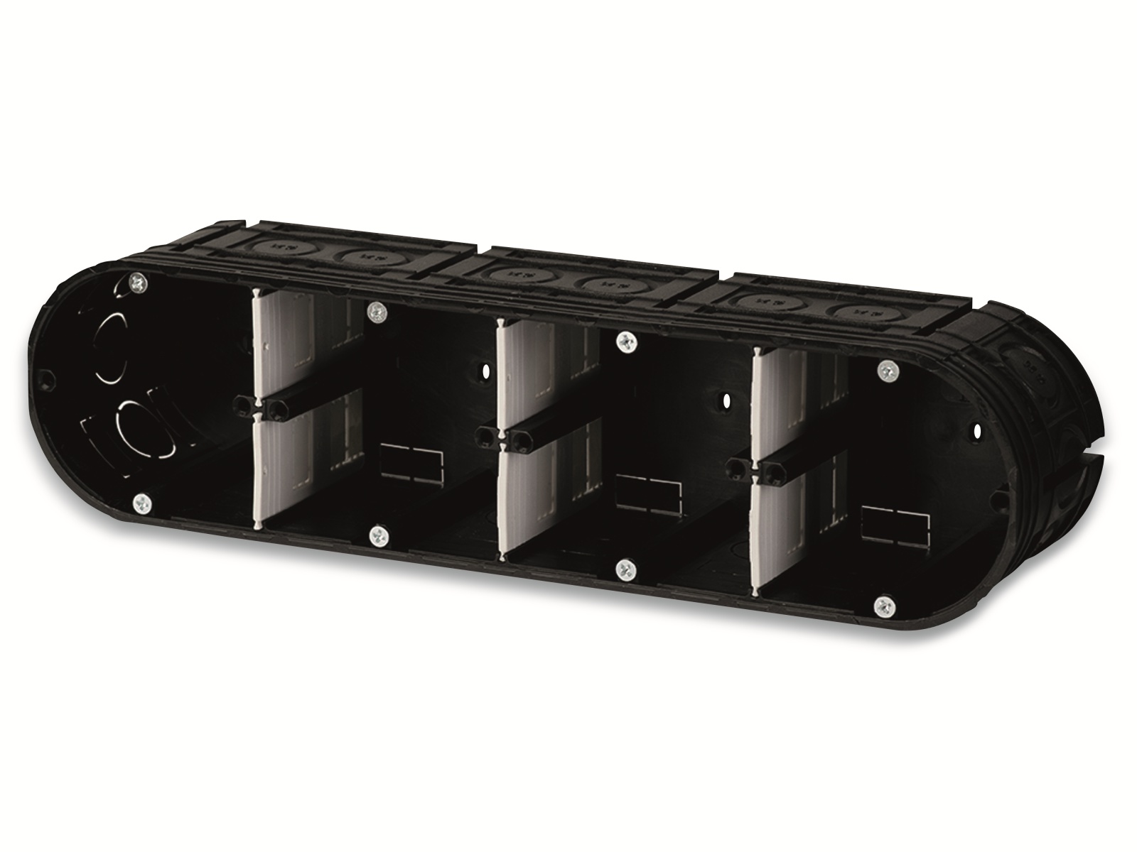 F-TRONIC Gerätedose, UP, Ø 60 mm, Höhe 63 mm, massiv, 4-fach F-TRONIC Gerätedose, UP, Ý 60 mm, Höhe 63 mm, massiv, 4-fach
