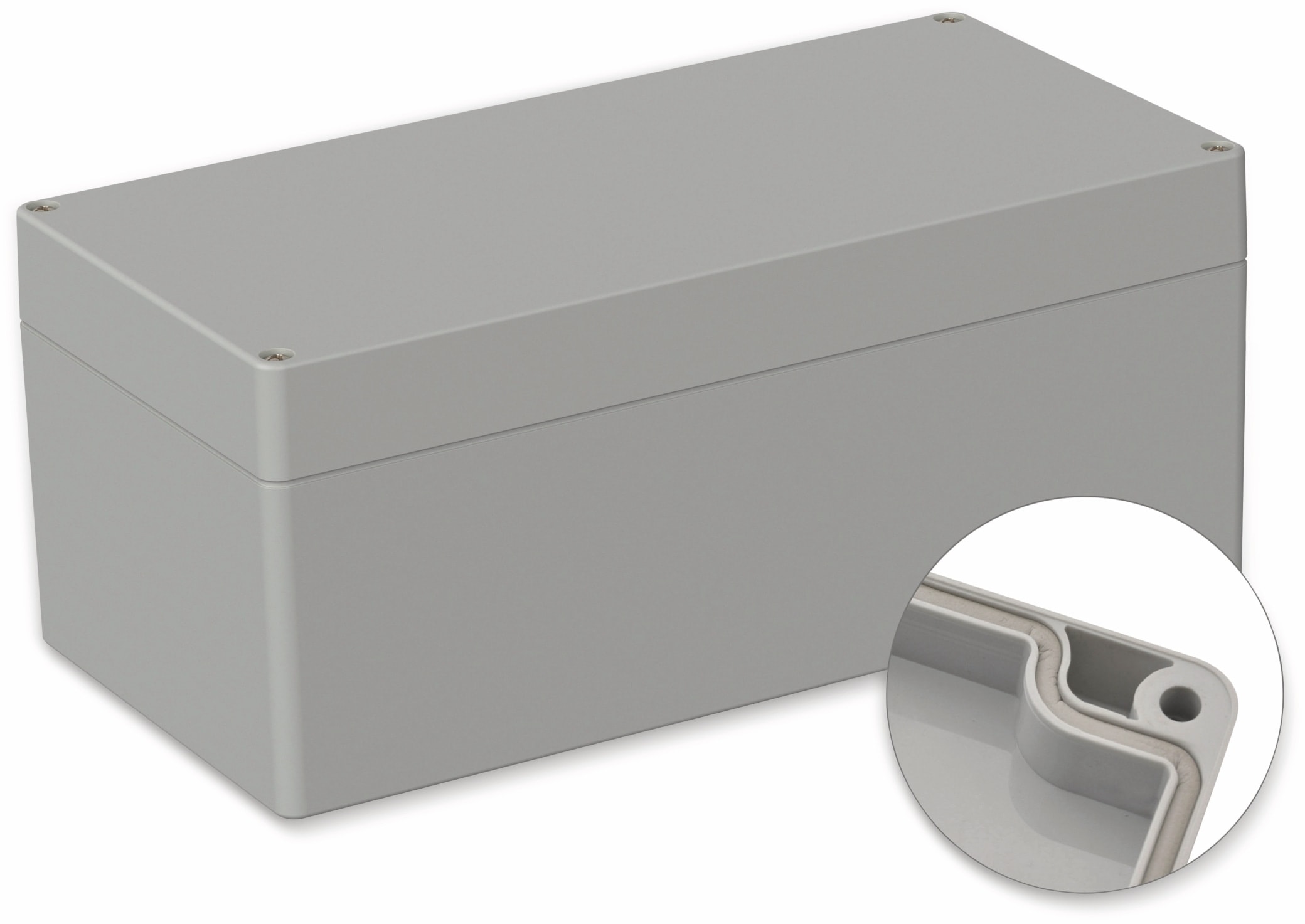 POLLIN, ABS Gehäuse, 240,5 x 120 x 100,5 mm, IP66, Lichtgrau POLLIN, ABS Gehäuse, 240,5 x 120 x 100,5 mm, IP66, Lichtgrau