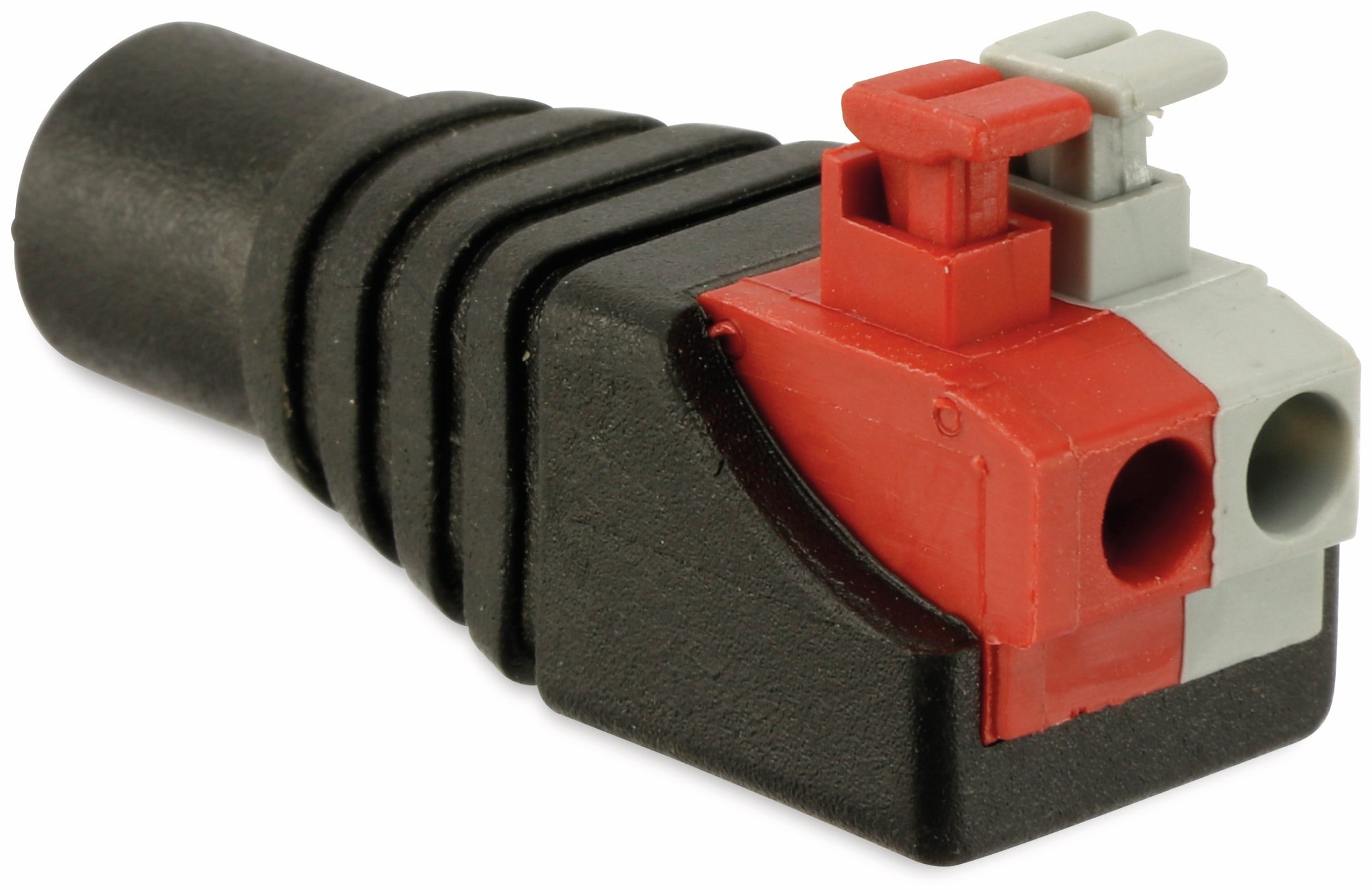Hohlkupplungsadapter, 5,5/2,5 mm auf Steckklemmen Hohlkupplungsadapter, 5,5/2,5 mm auf Steckklemmen