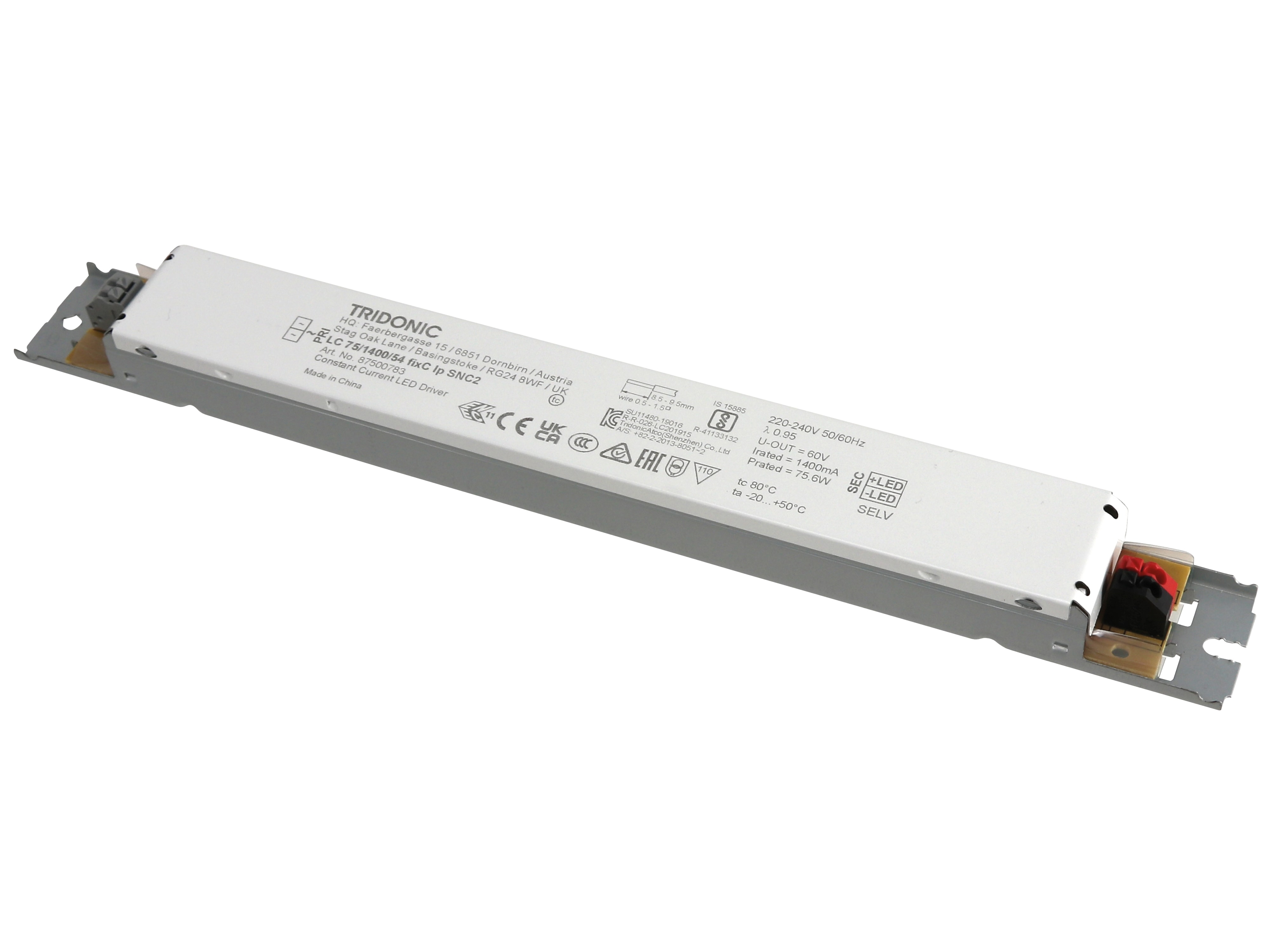 TRIDONIC LED-Schaltnetzteil 87500783, 75,6 W