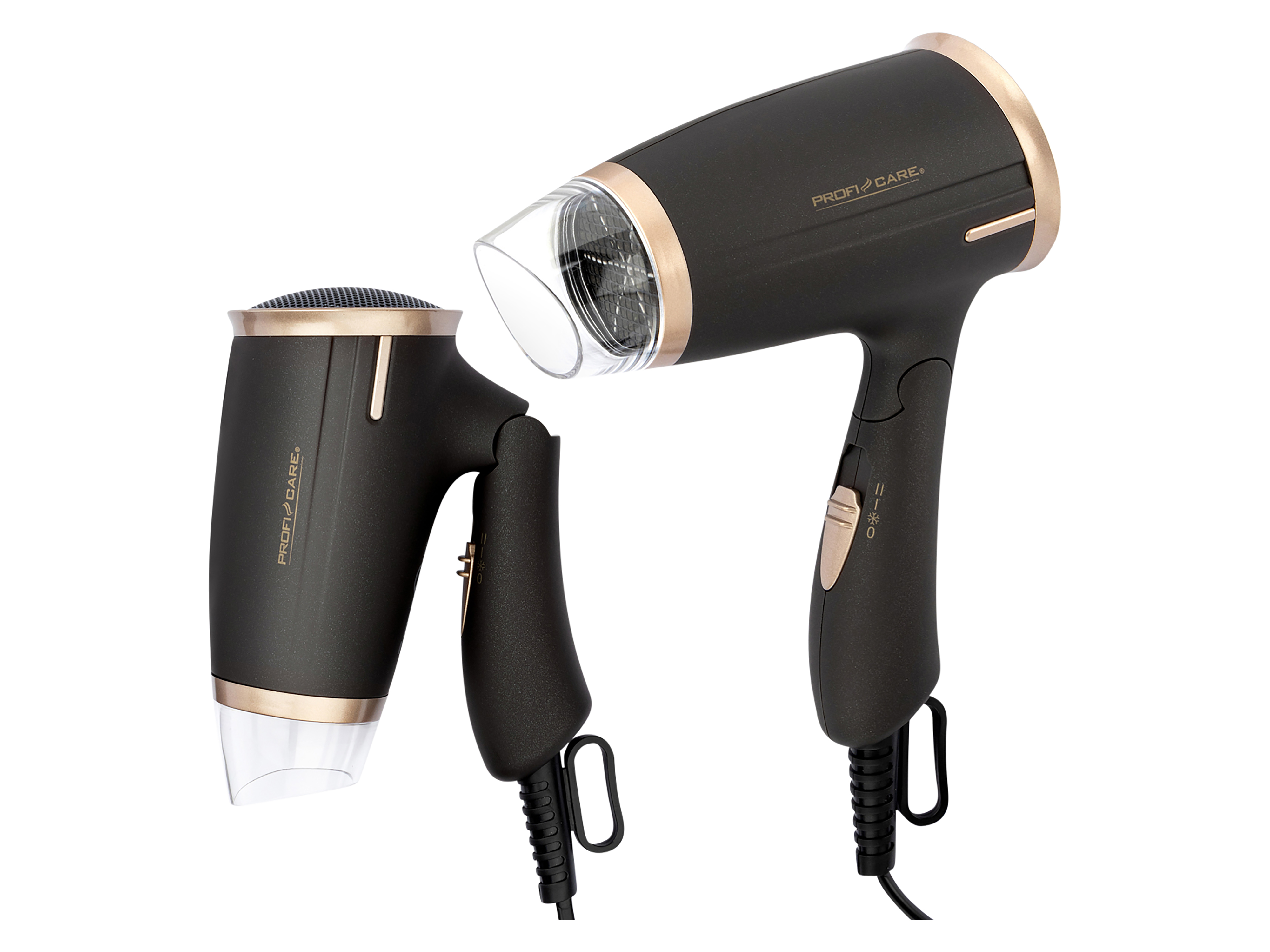 PROFICARE Haartrockner PC-HT 3009, Klappgriff, kompakt, 1400W, braun-bronze
