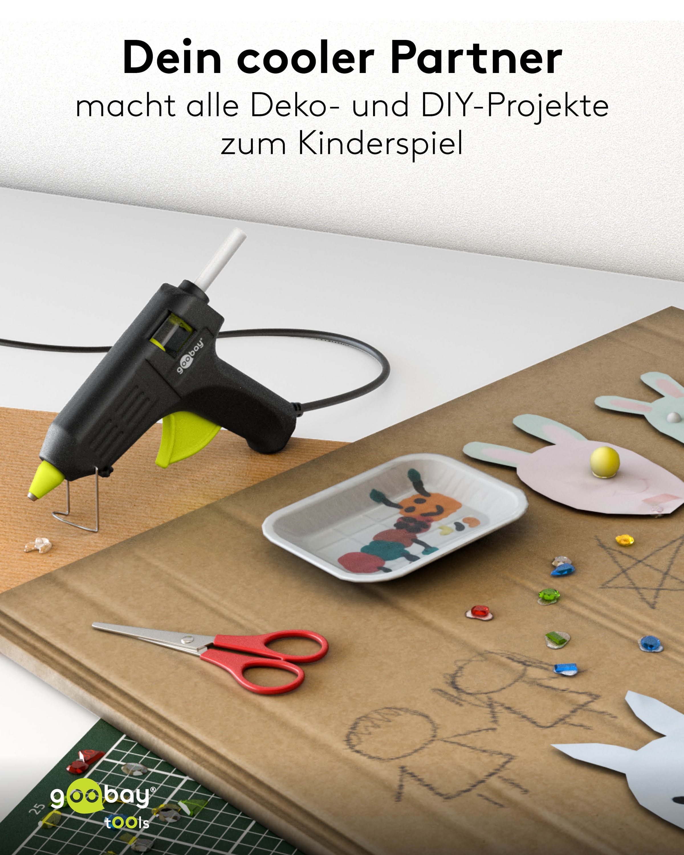 GOOBAY TOOLS Heißklebepistole Superior, 77826, 40 W, inkl. 20 Klebesticks