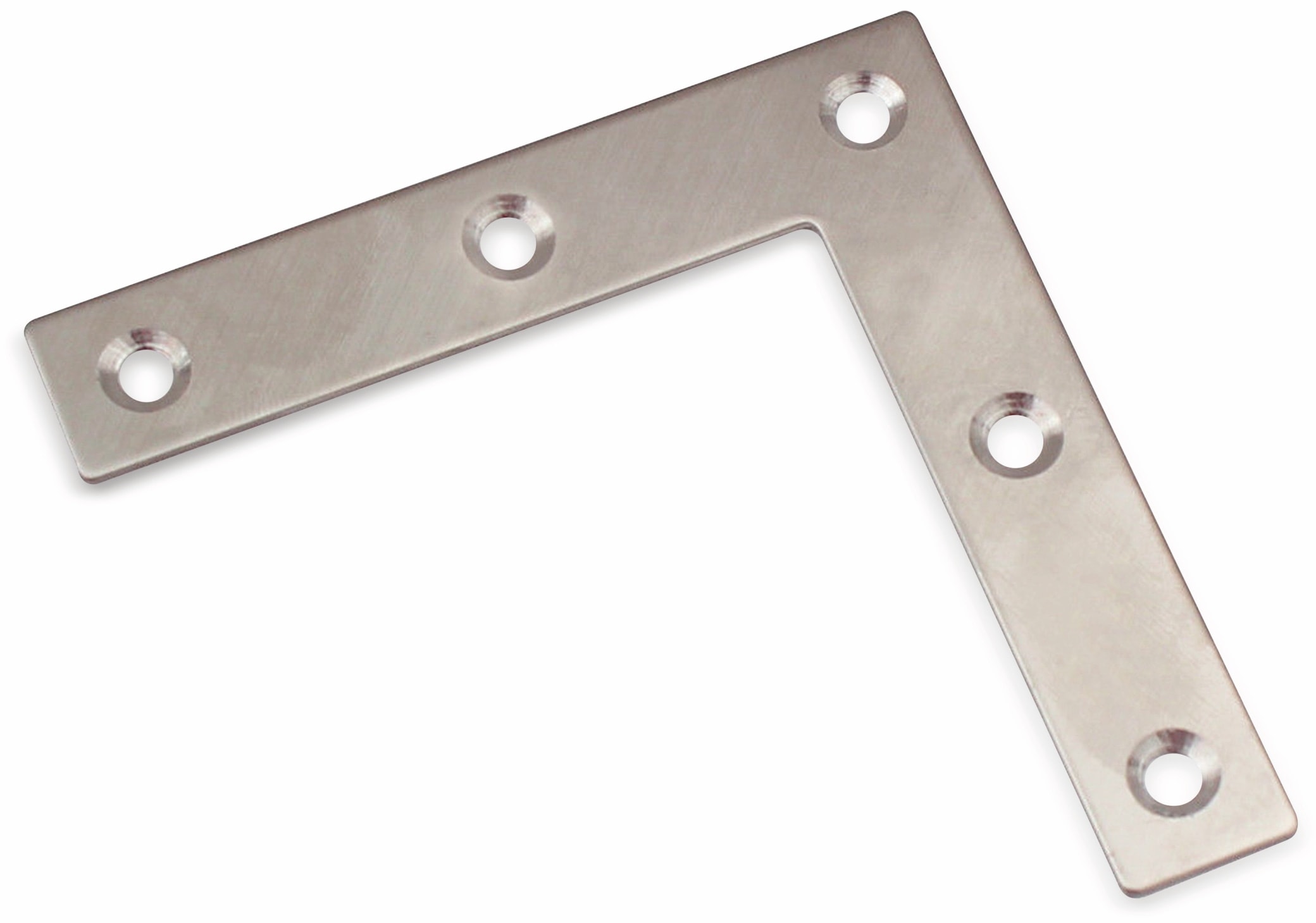 Verbindungbleche, L-Winkel, 80x80x16mm, Edelstahl, 10 Stück