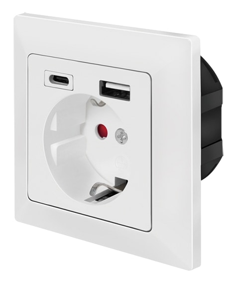 LOGILINK Unterputz-Steckdose PA0262 USB-A USB-C LOGILINK Unterputz-Steckdose PA0262 USB-A USB-C