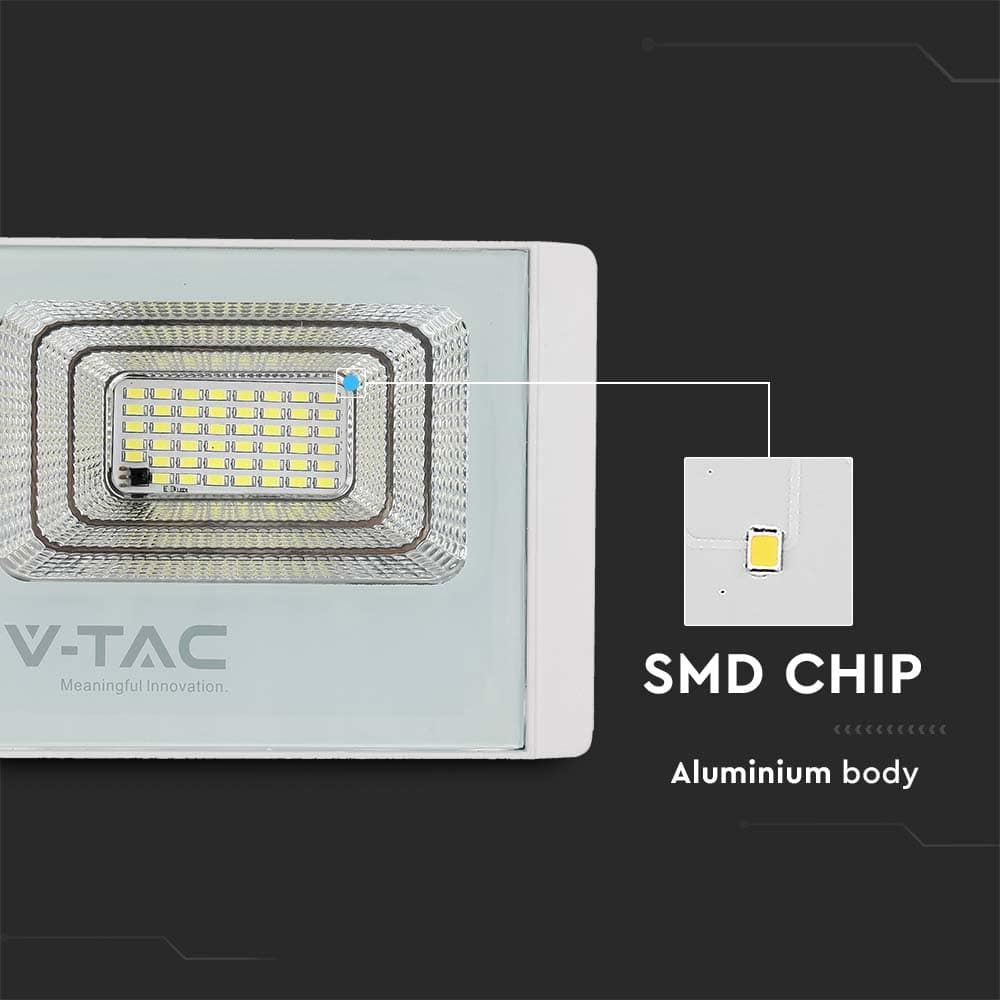 V-TAC Solar LED-Fluter VT-25W, 12 W, 6400 K, mit Panel + Fernbedienung V-TAC Solar LED-Fluter VT-25W, 12 W, 6400 K, mit Panel + Fernbedienung