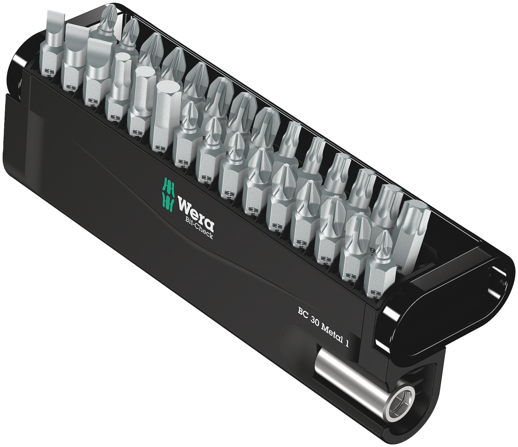 WERA Werkzeug-Set, Kraftform Kompakt 28 + Bit-Check 30 Metal 1, 36-teilig