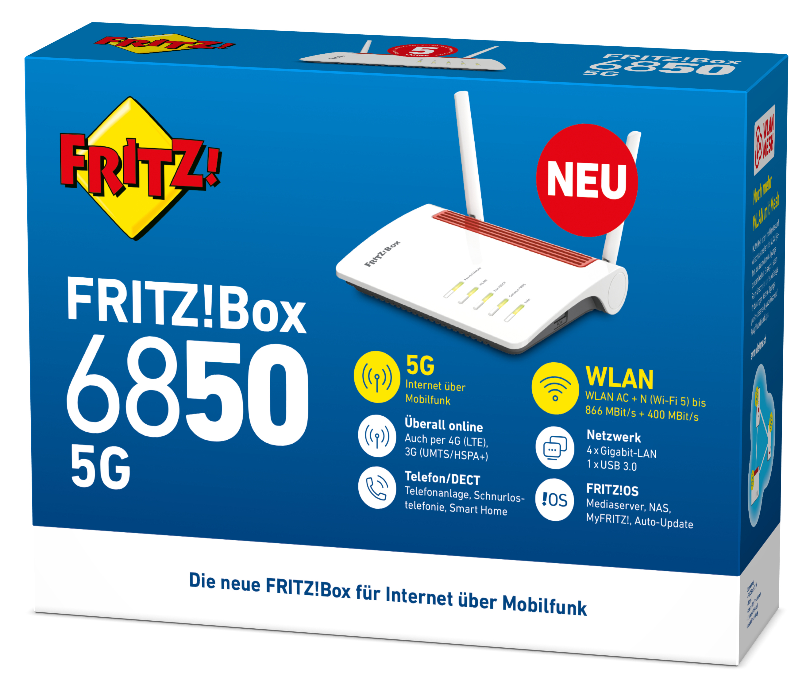 AVM WLAN Router FRITZ! Box 6850 5G