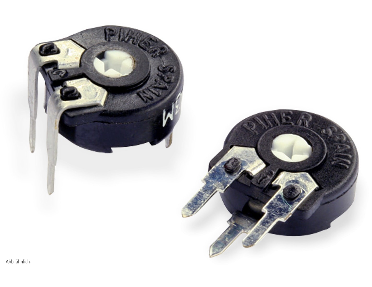 PIHER Potentiometer PT-10, 1,0 MΩ, liegend PIHER Potentiometer PT-10, 1,0 MΩ, liegend