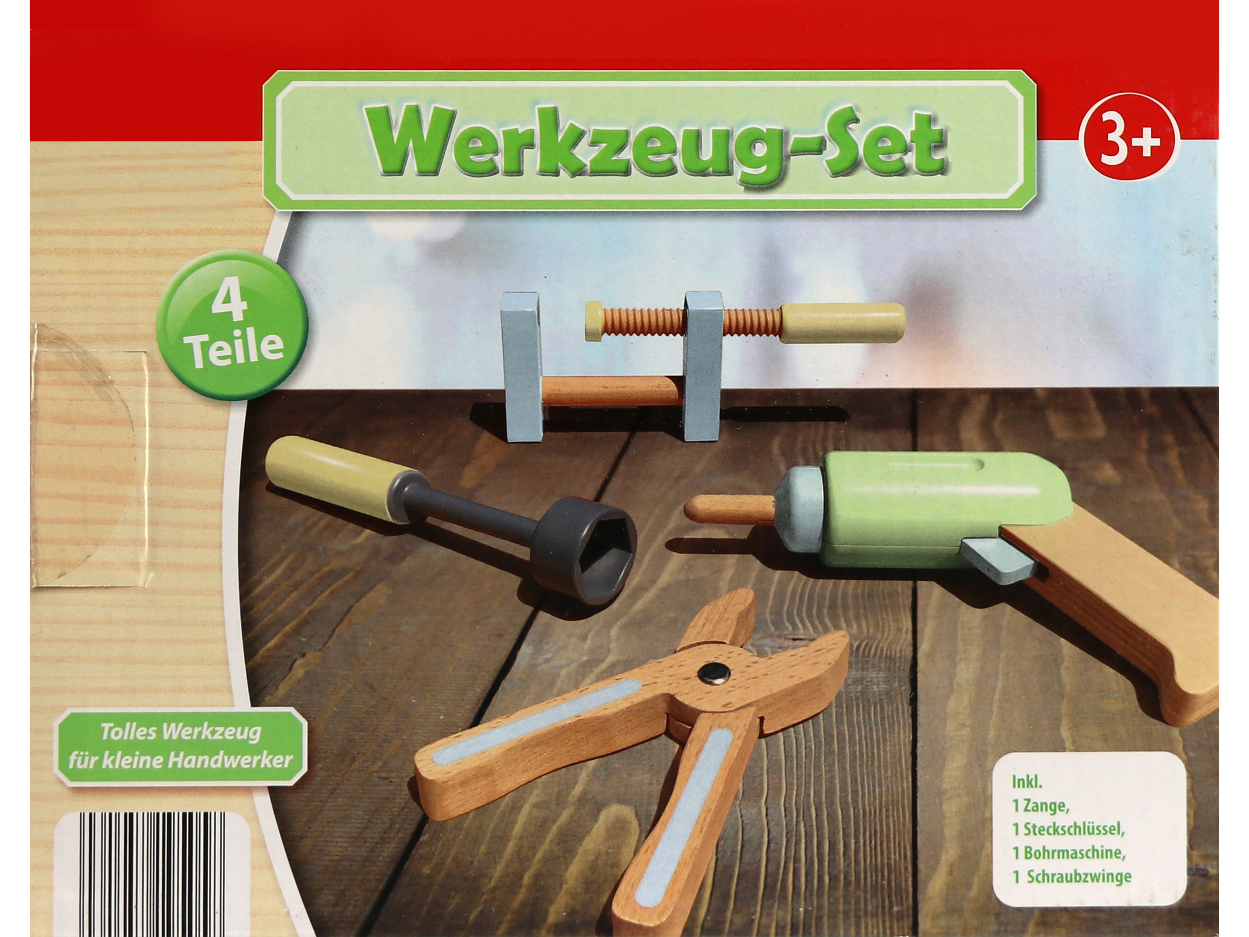 Holz-Werkzeug-Set, 4-tlg. Holz-Werkzeug-Set, 4-tlg.