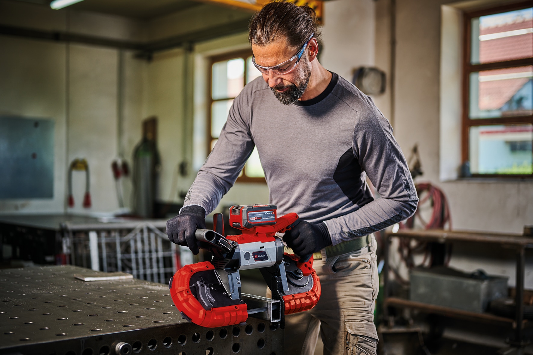 EINHELL Akku-Bandsäge TE-MB 18/127 Li-Solo