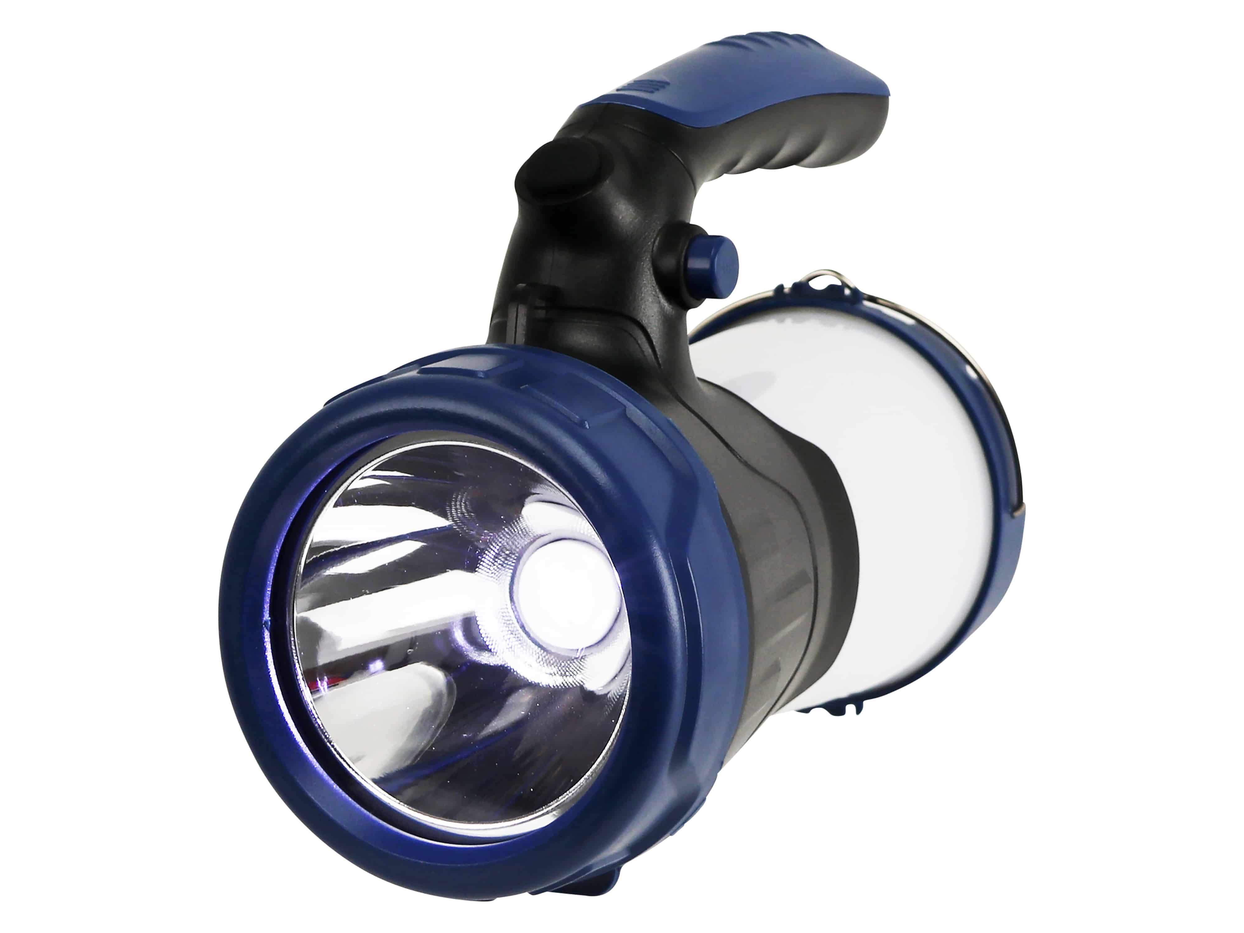 Campingleuchte, 3 W, 300...350 lm, zwei Helligkeitsstufen, blau/schwarz