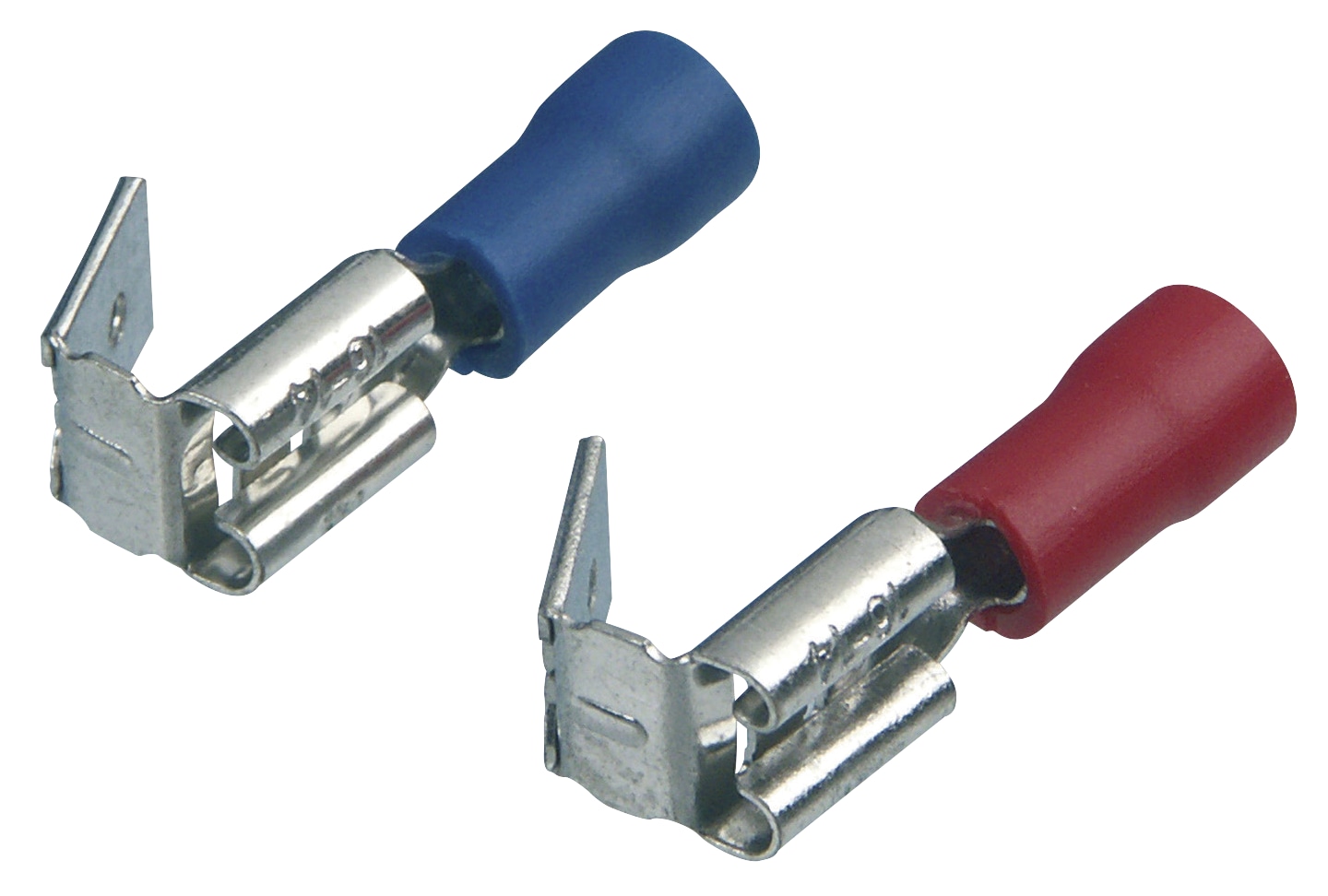 REV Flachstecker-Set, rot und blau, 24 Stück