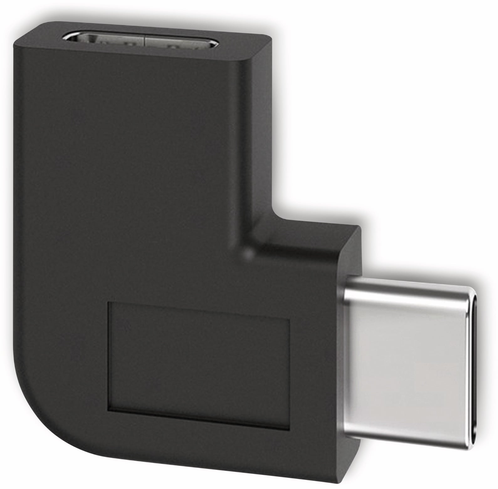 GOOBAY USB-Adapter 45402, schwarz, C-Buchse/C-Stecker, 90° gewinkelt