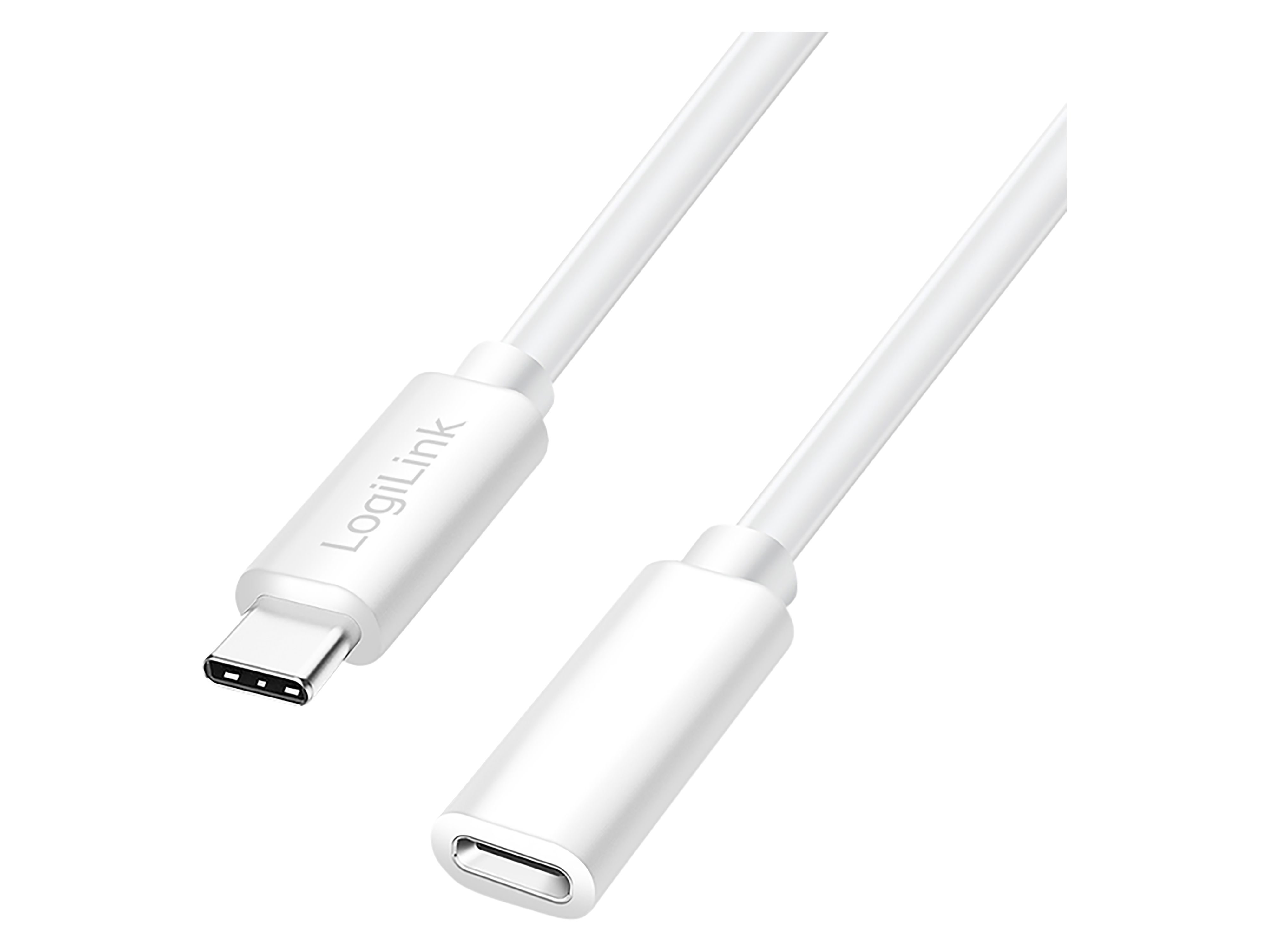 LOGILINK USB2.0 Kabel CU0222 USB-C M/USB-C F PD 3m weiß LOGILINK USB2.0 Kabel CU0222 USB-C M/USB-C F PD 3m weiß