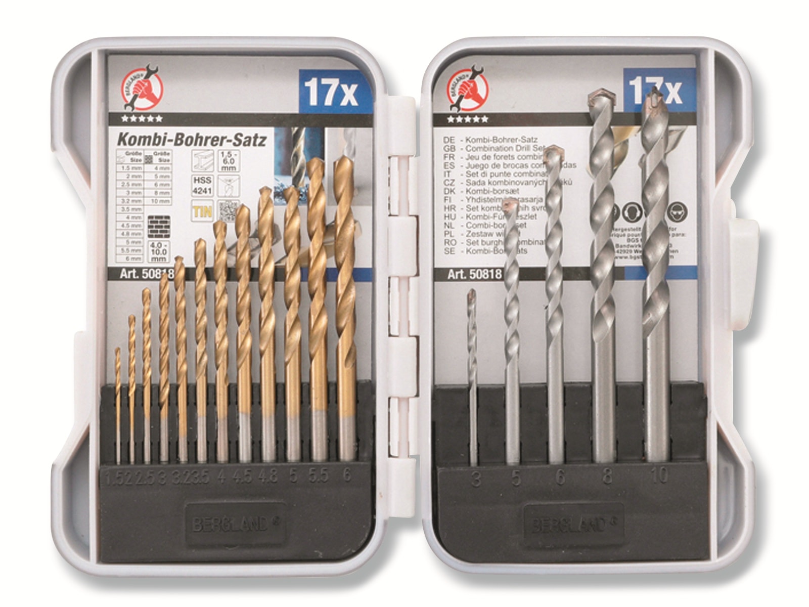111-teiliges Kombibohrer-Set – Für Holz, Metall, Mauerwerk & Mehr