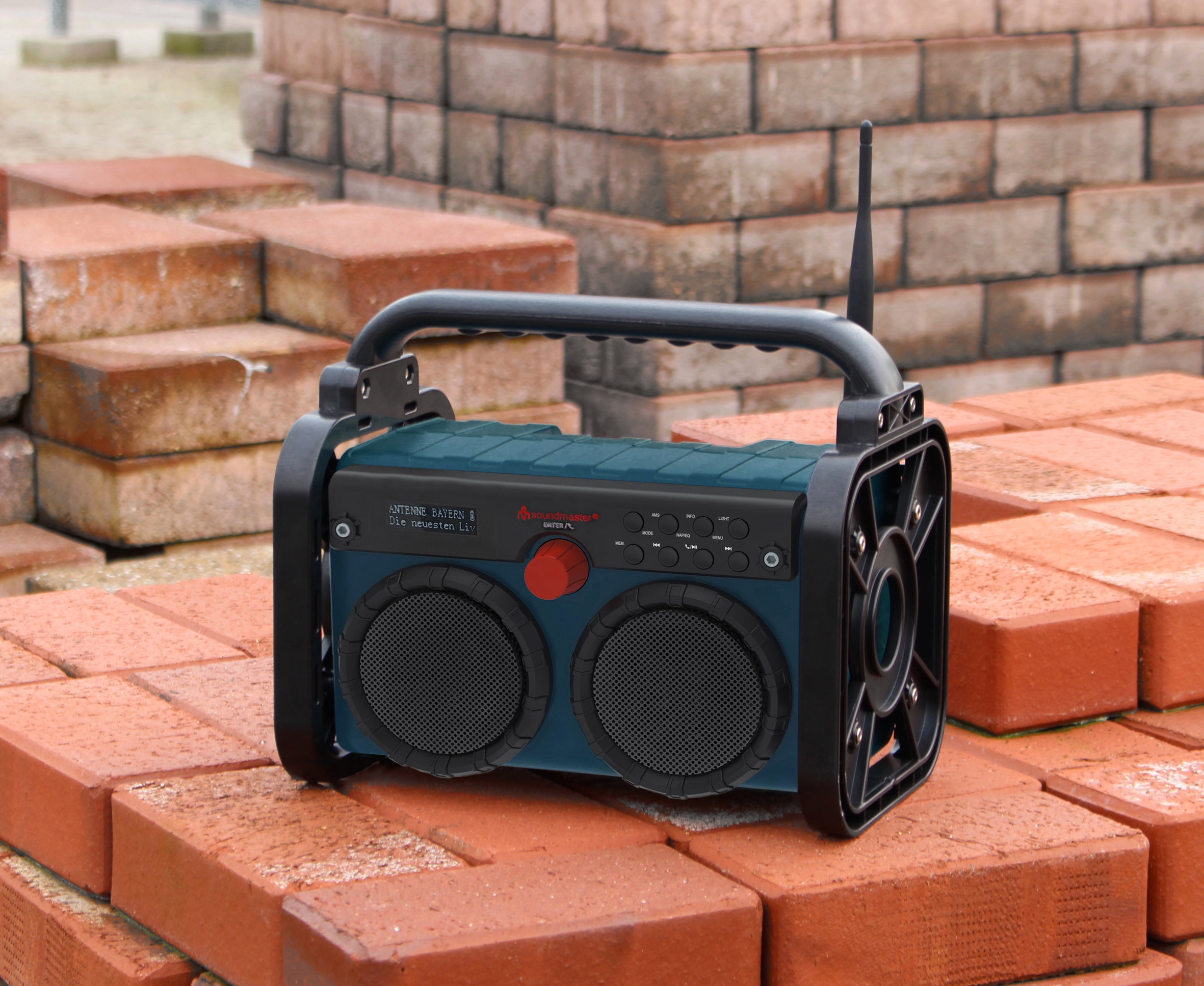 SOUNDMASTER DAB+/UKW Akku-Radio DAB85BL, blau/schwarz