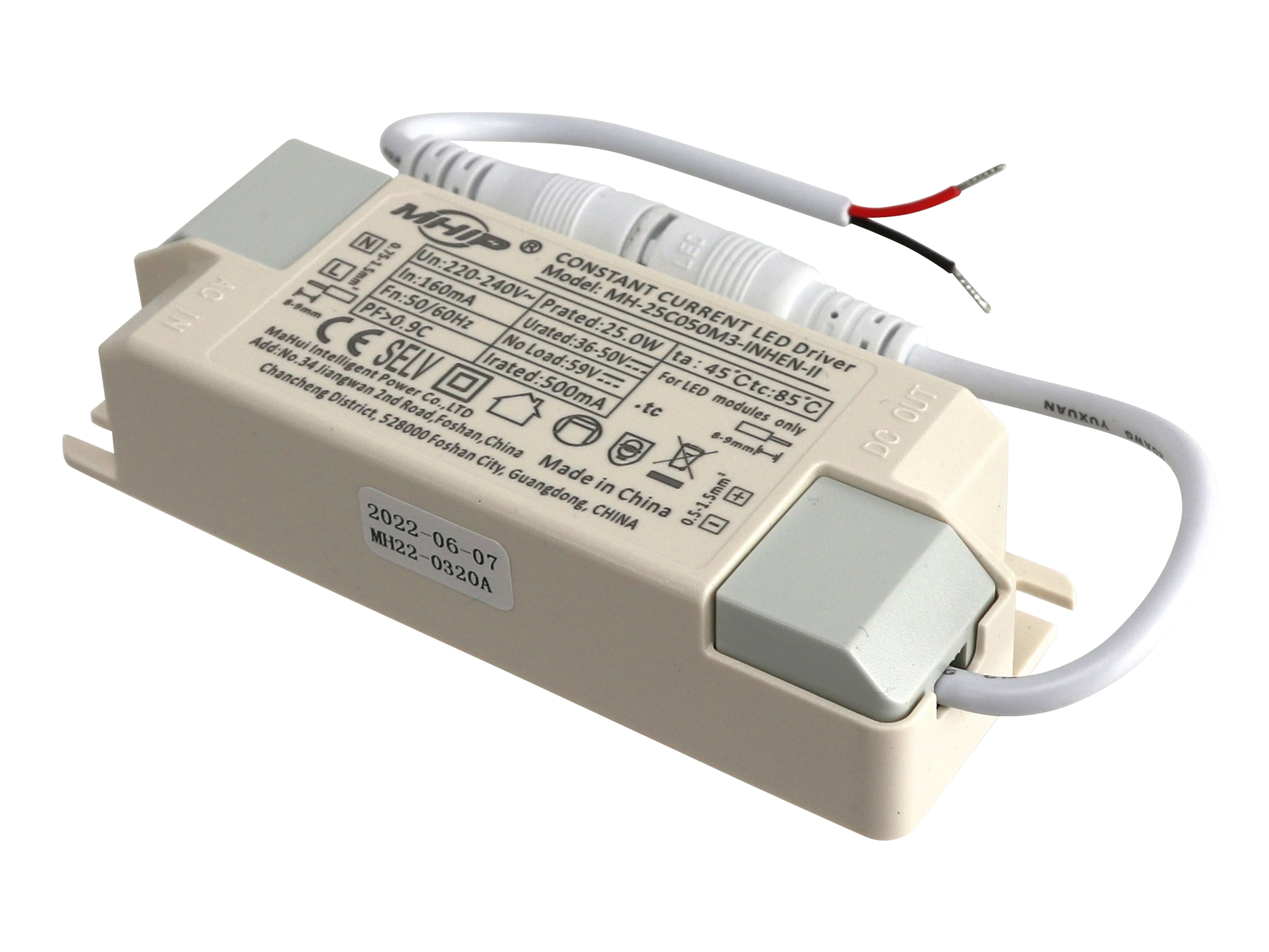 MHIP LED-Schaltnetzteil MH-25C050M3, 25 W MHIP LED-Schaltnetzteil MH-25C050M3, 25 W