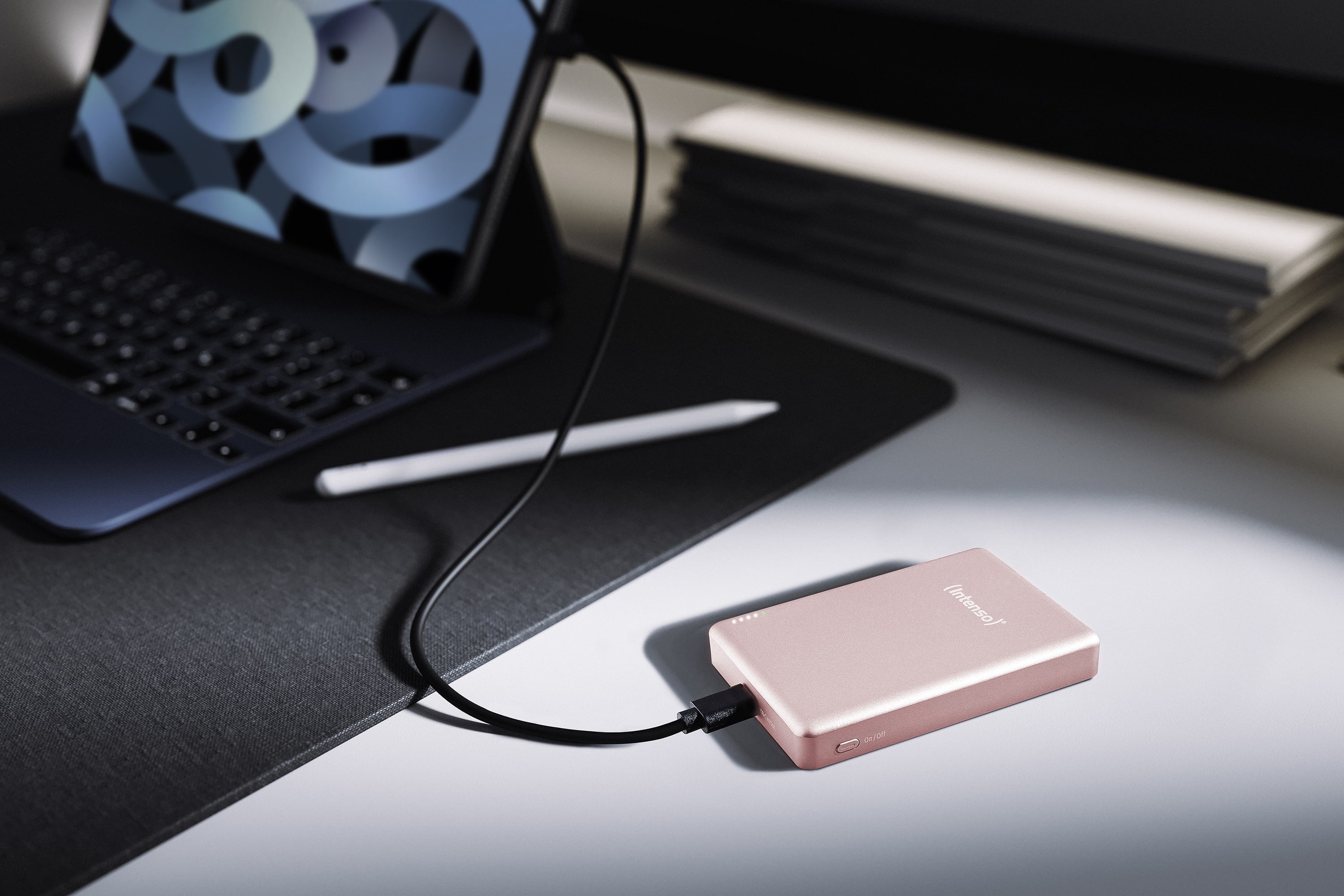 INTENSO Powerbank Magnetic Wireless, MW 10000, rose