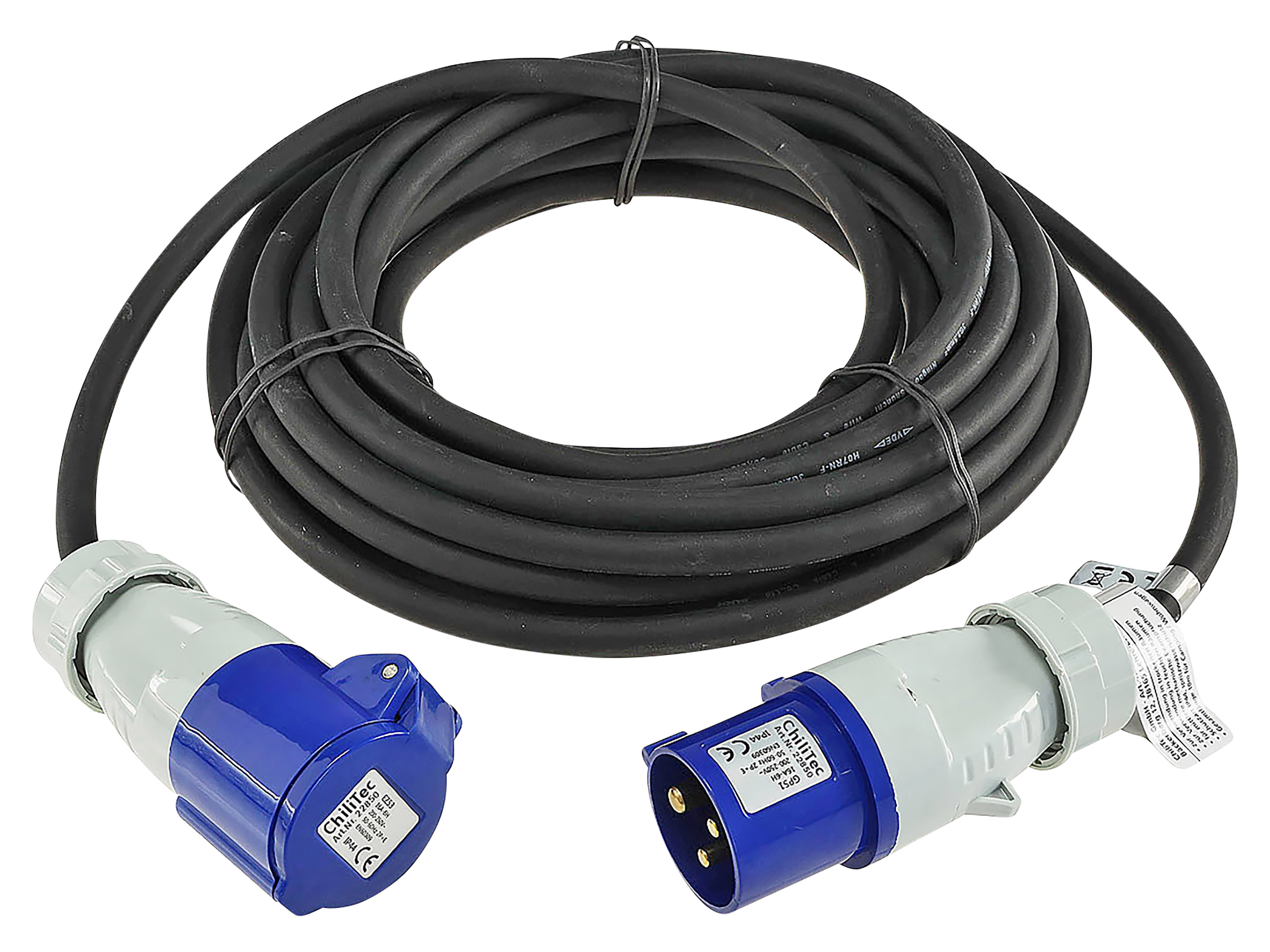 CHILITEC CEE-Verlängerung 16A/3500W, 3-polig, 10 m