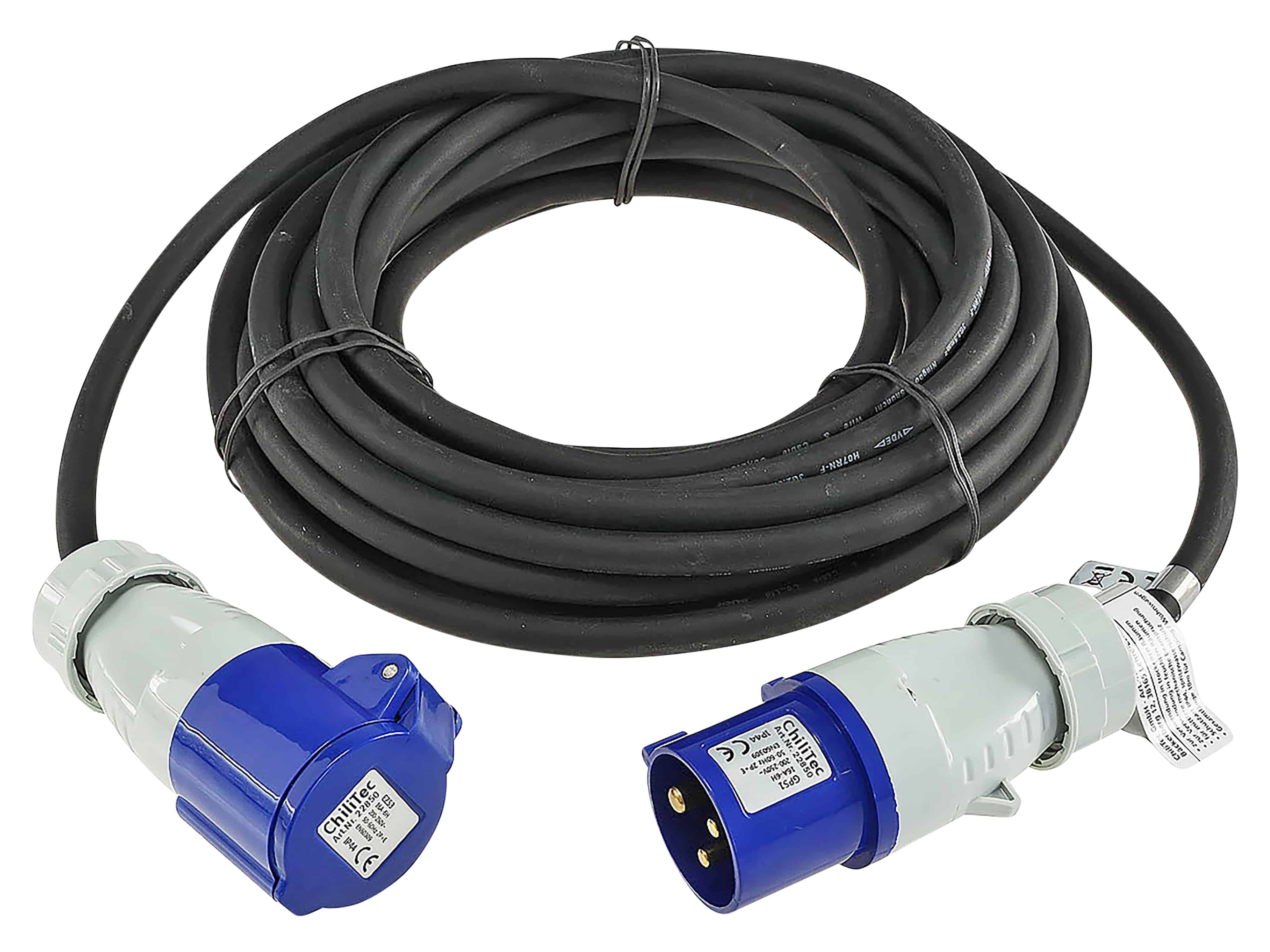 CHILITEC CEE-Verlängerung 16A/3500W, 3-polig, 10 m CHILITEC CEE-Verlängerung 16A/3500W, 3-polig, 10 m