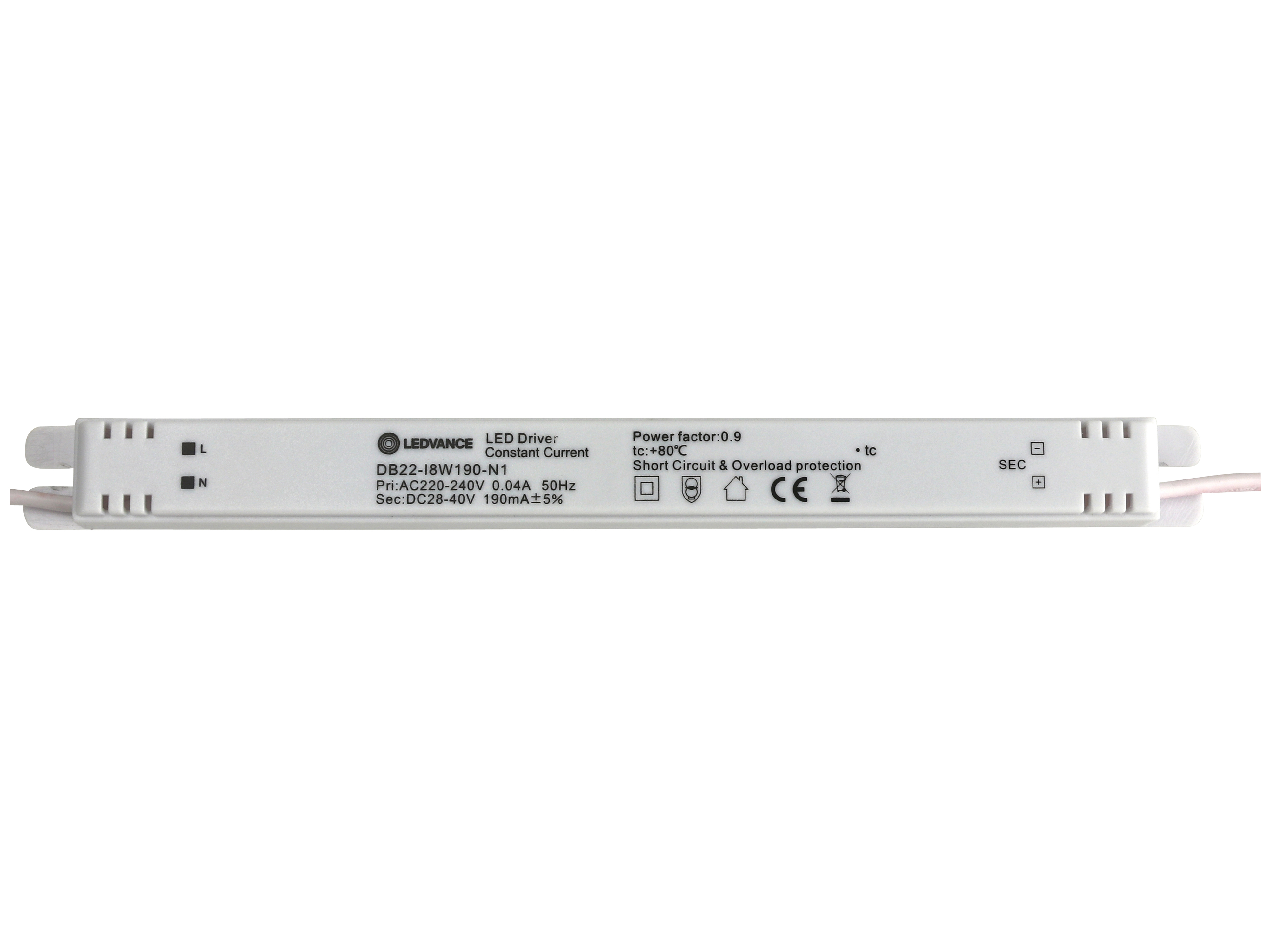 LEDVANCE LED-Schaltnetzteil DB22-18W190-N1, 7,6 W