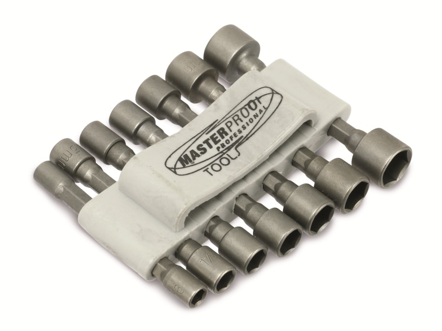 MASTERPROOF Steckschlüssel-Bitsatz, 14-teilig