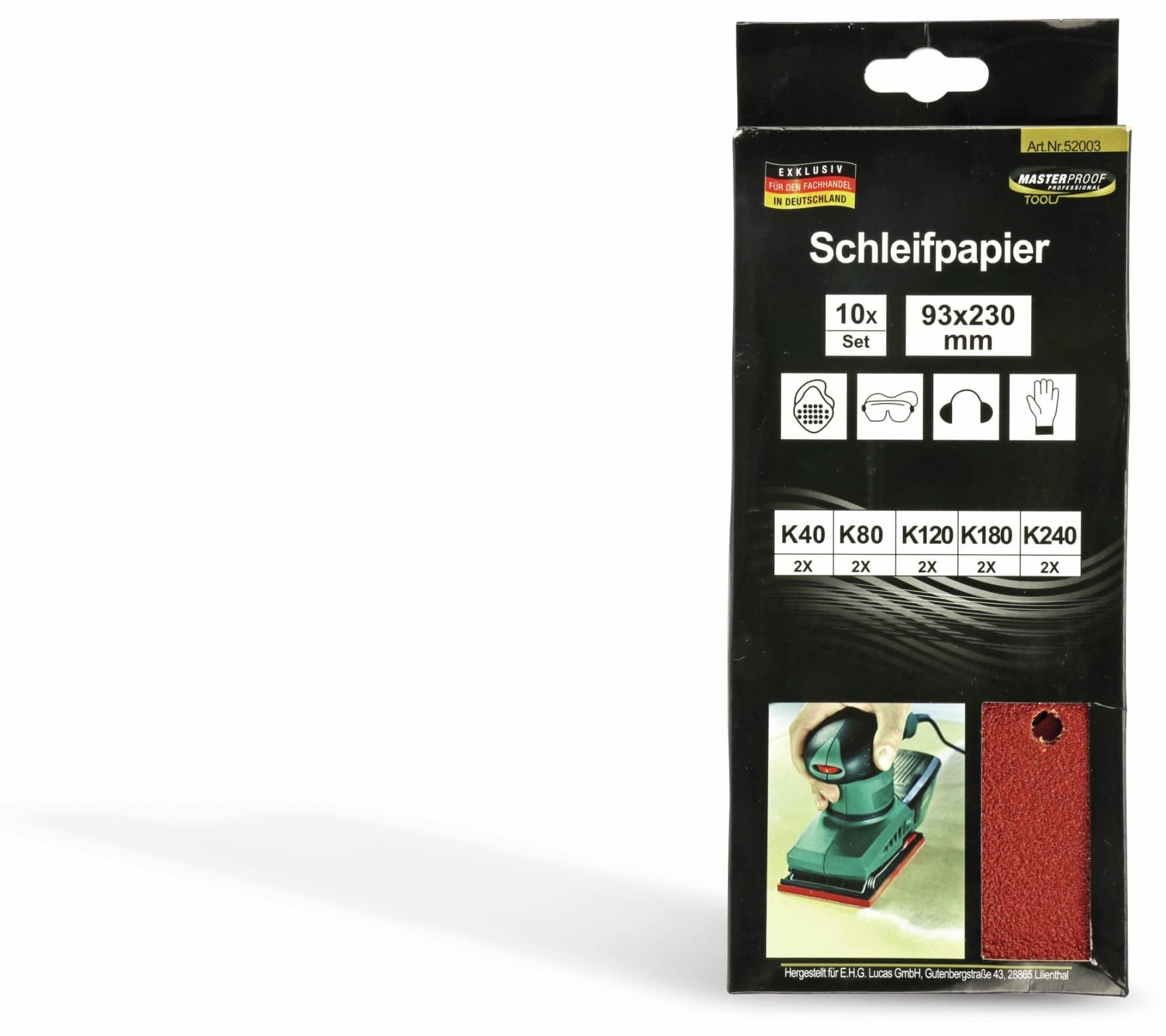 Schwing-Schleifpapier-Set, 10 Stück Schwing-Schleifpapier-Set, 10 Stück