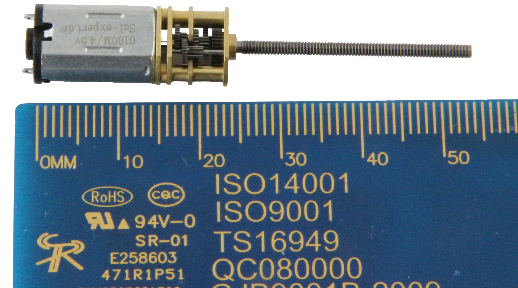 SOL-EXPERT DC-Mikrogetriebemotor G250M, 4,5V, mit Metallzahnrädern