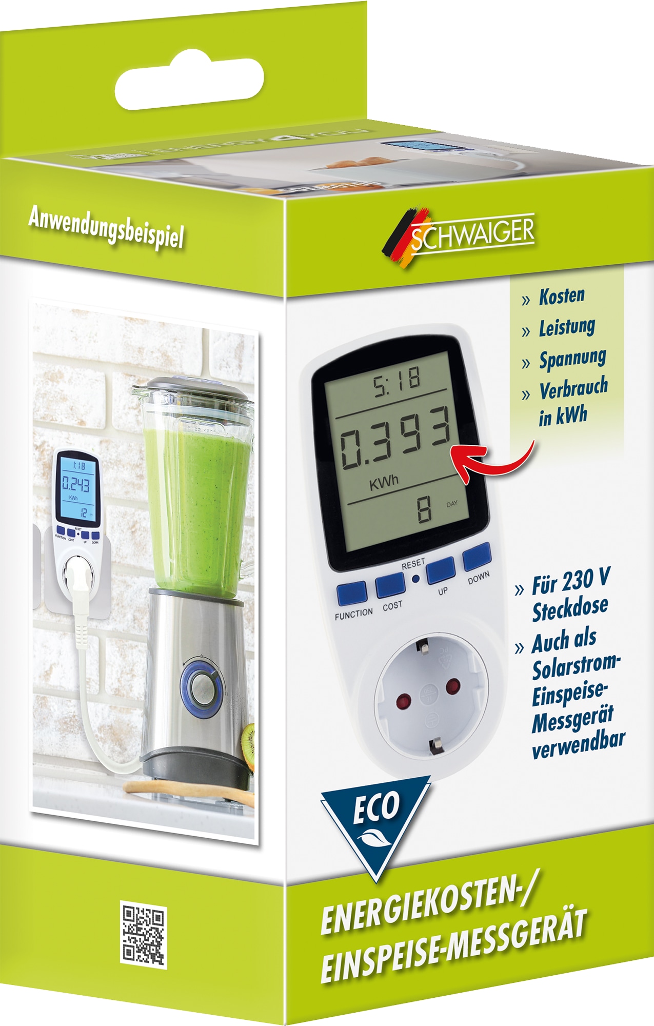 SCHWAIGER Einspeise-Messgerät SOEM0100, mit Display