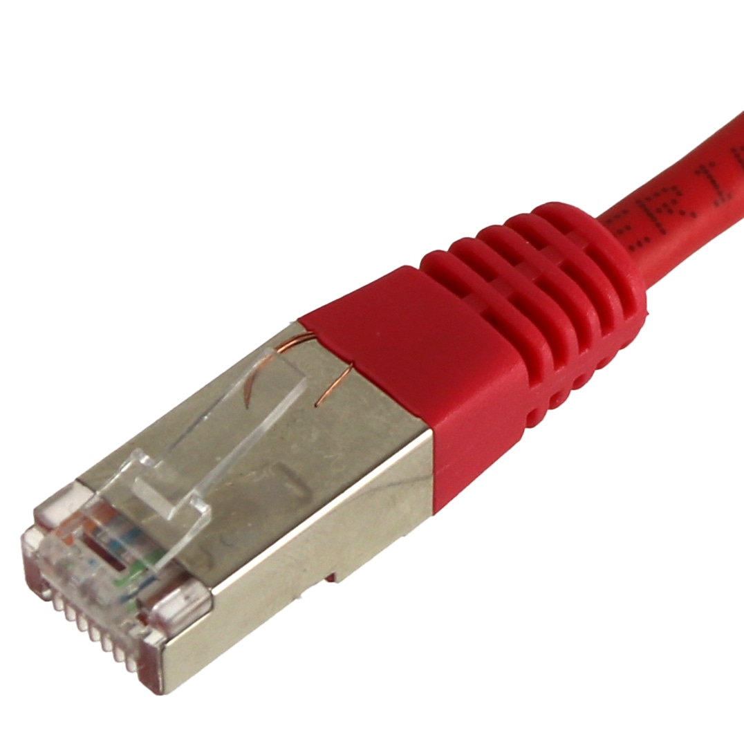 CAT.5E Patchkabel, 0,5 m, rot, F/UTP CAT.5E Patchkabel, 0,5 m, rot, STP