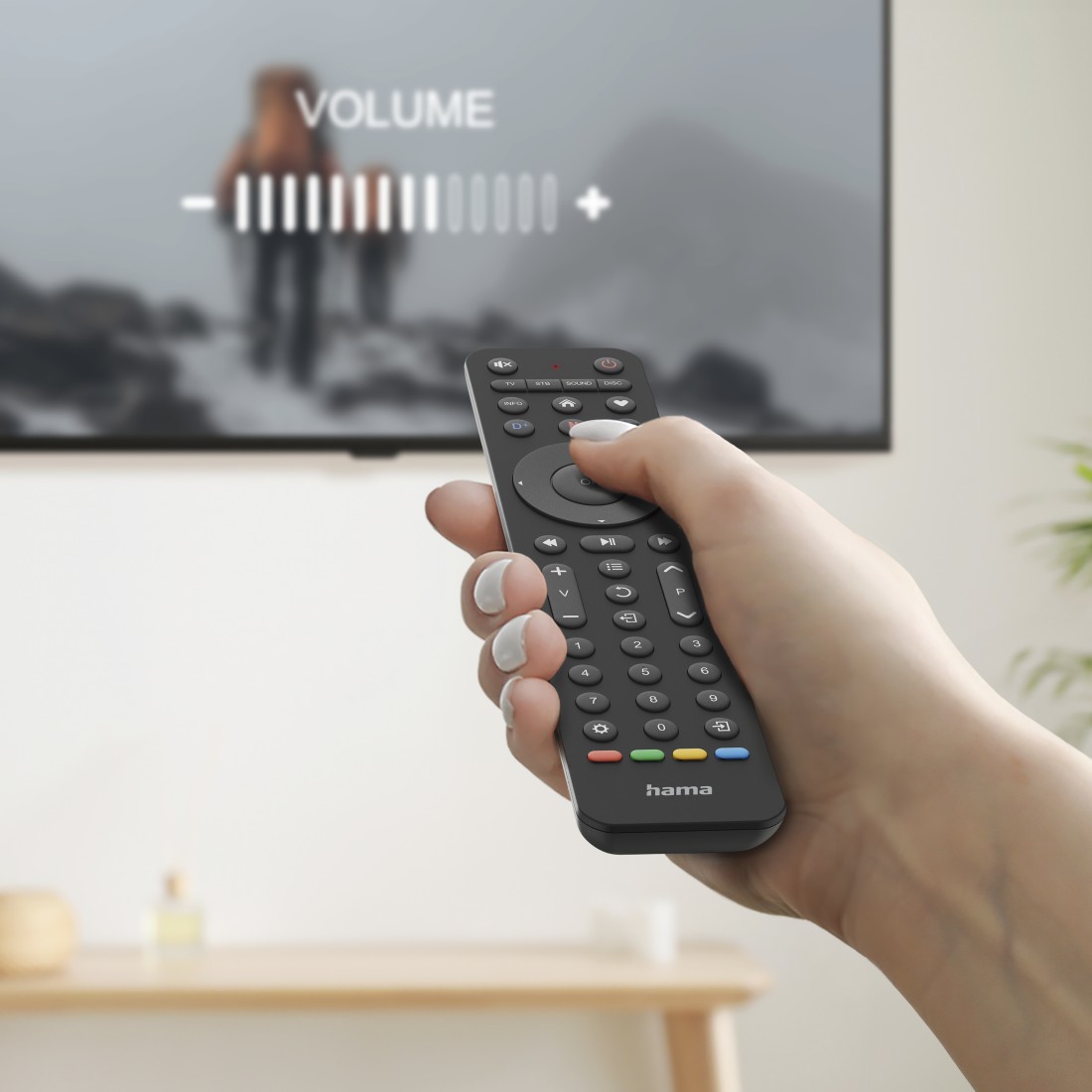 HAMA Universal-Fernbedienung TV, Infrarot, für 4 Geräte
