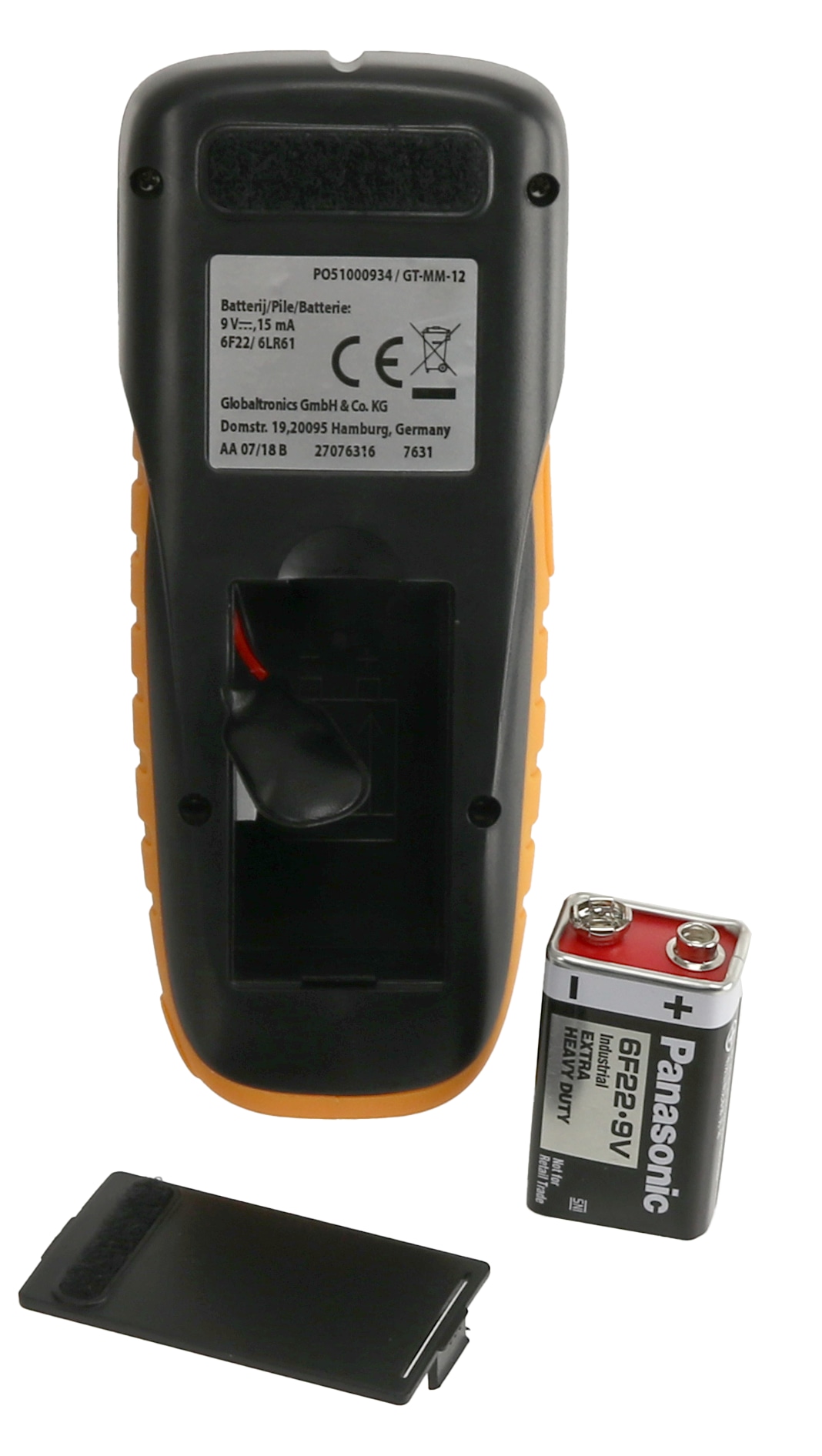 Multi-Sensor GT-MM-12, LCD, Holz, grau/orange, elektr. Leitungen/Metall