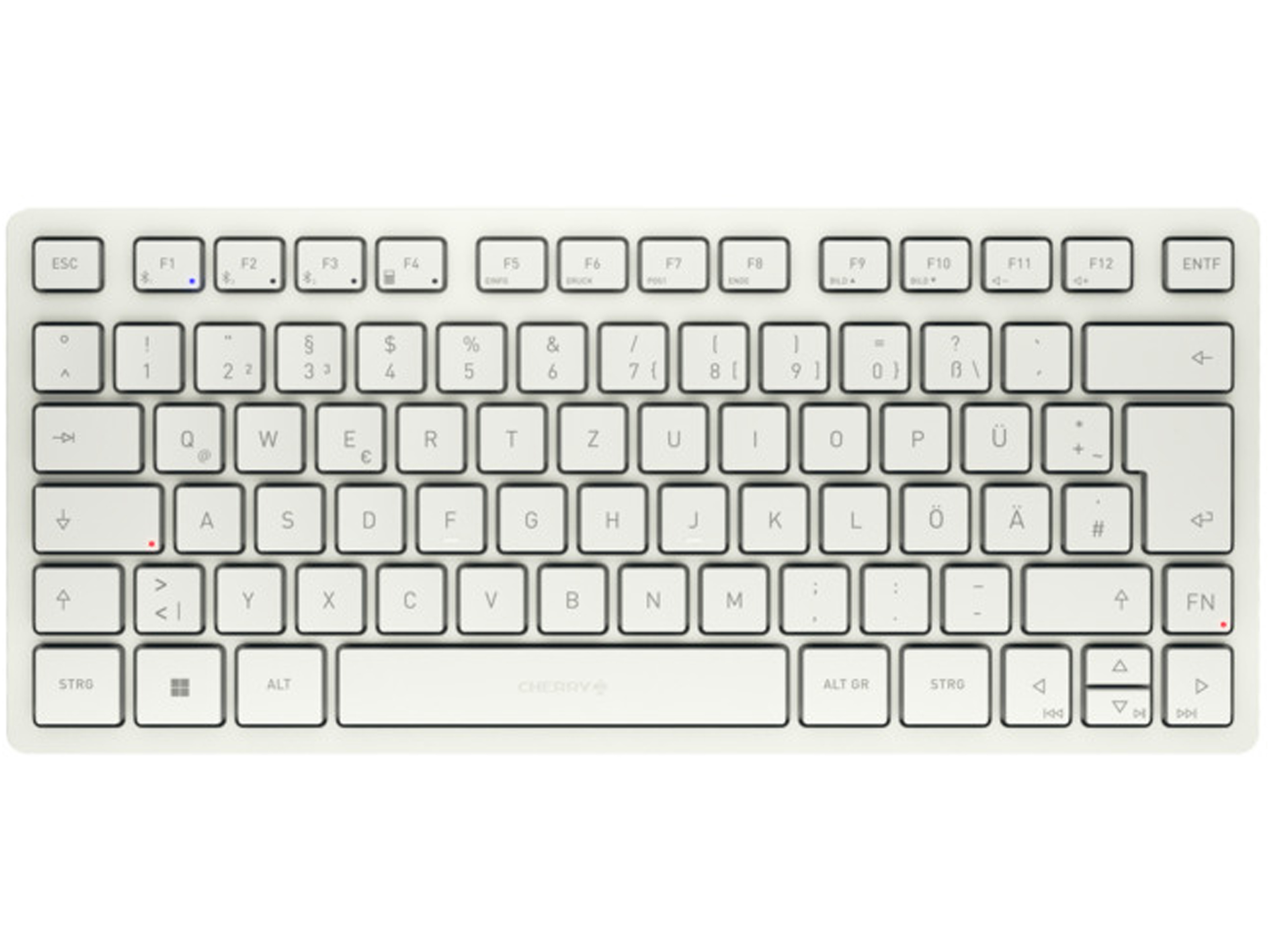 CHERRY Tastatur KW 7100 Mini BT mild white CHERRY Tastatur KW 7100 Mini BT mild white
