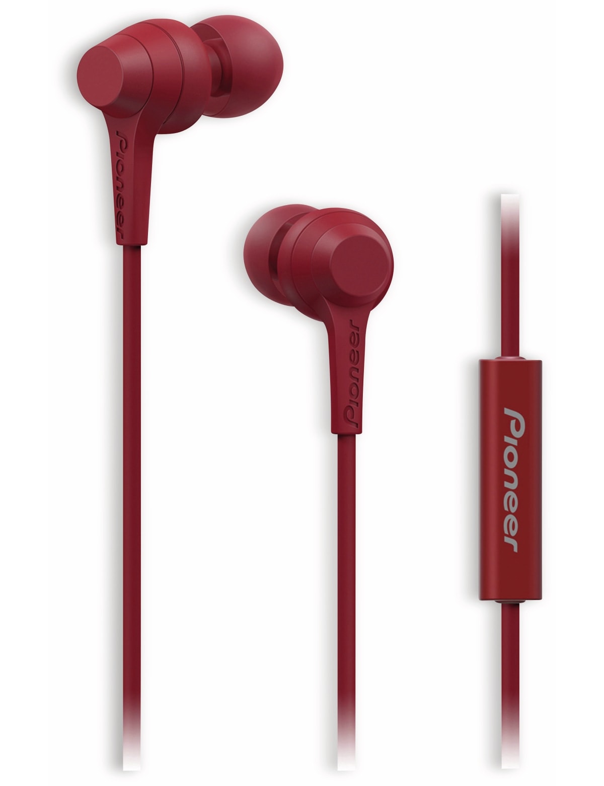 Pioneer In-Ear-Ohrhörer SE-C1T, rot, Mikrofon
