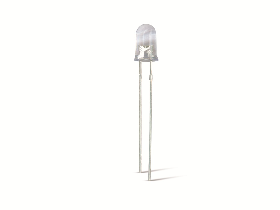 LED, weiß, Ø 10 mm, 18000 mcd, 10 Stück